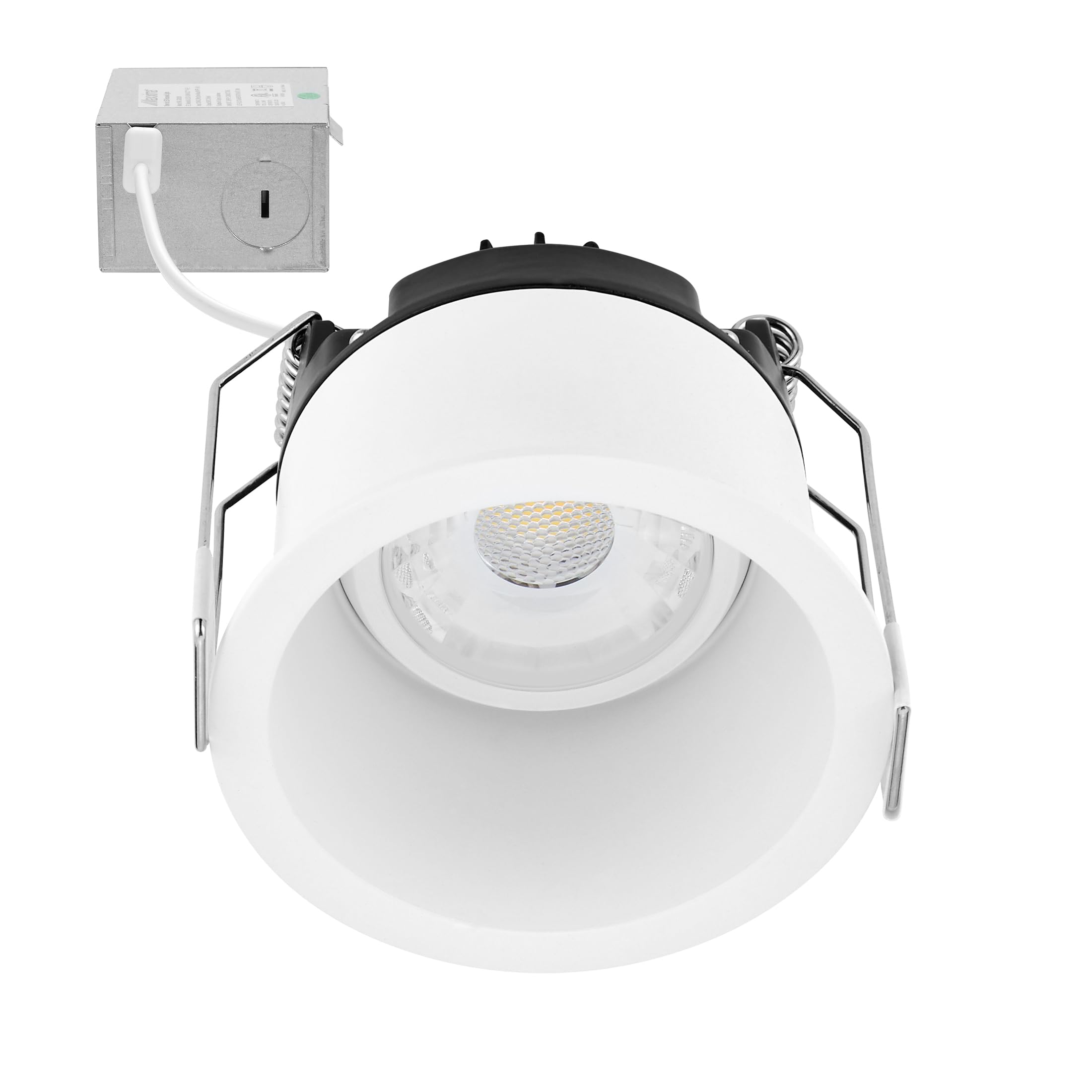 Maxxima 2 5 CCT Adjustable Slim Recessed LED Regressed Eyeball Gimbal Downlight 600 Lumens Color Select 2700K/3000K/3500K/4000K/