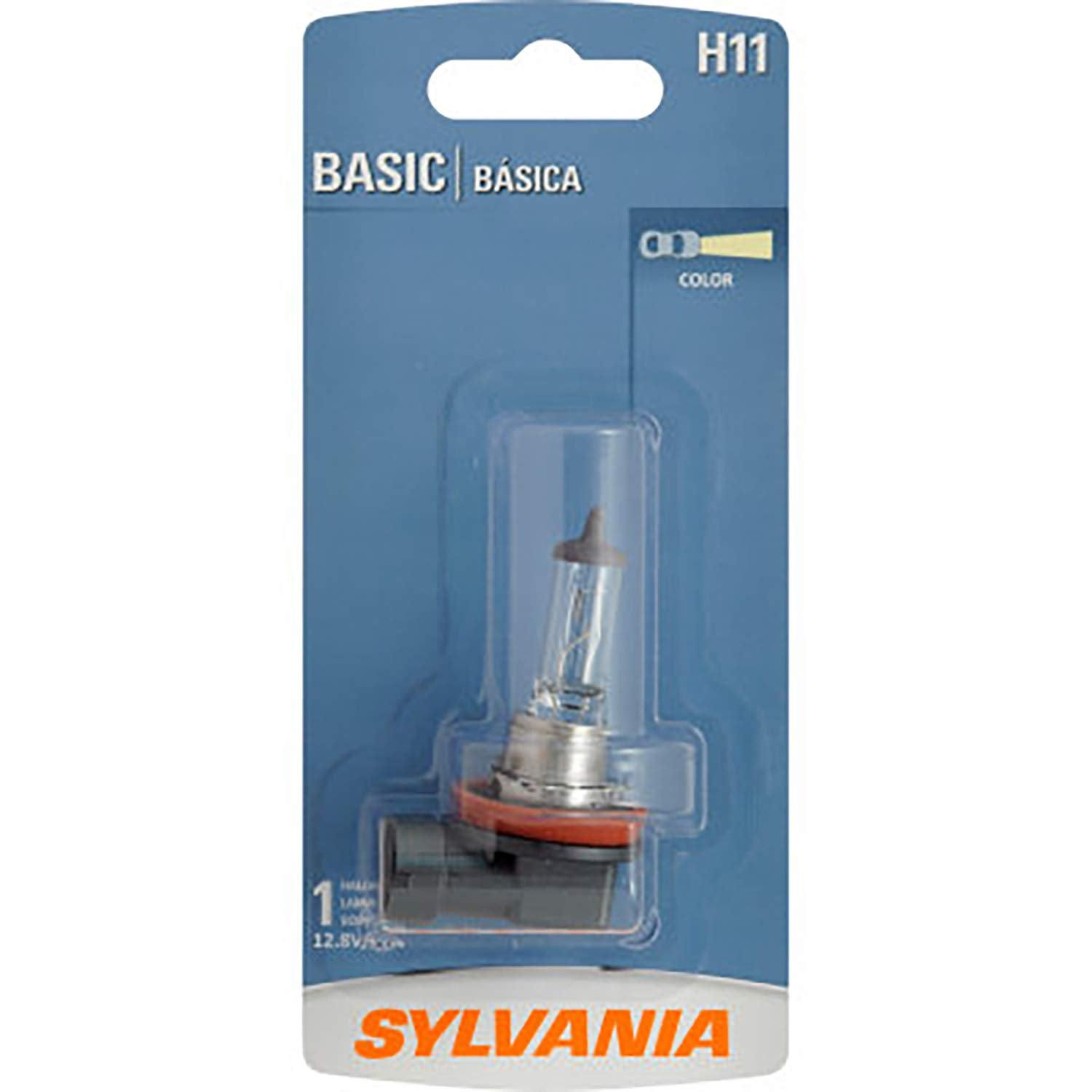 SYLVANIA H11 Halogen Bulb - Headlight, Fog, Daytime Running Lights - 1 Bulb - Silver - Model H11.BP