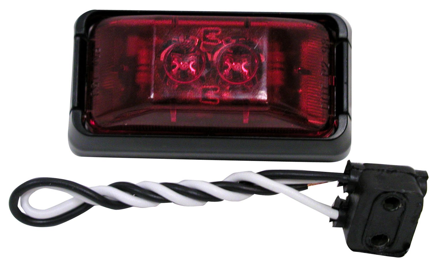 Peterson Rectangle Red Clearance Light Kit