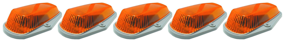 Pacer Performance 20-225 Hi-Five Amber Ford Style Cab Roof Light Kit, (Pack Of 5)