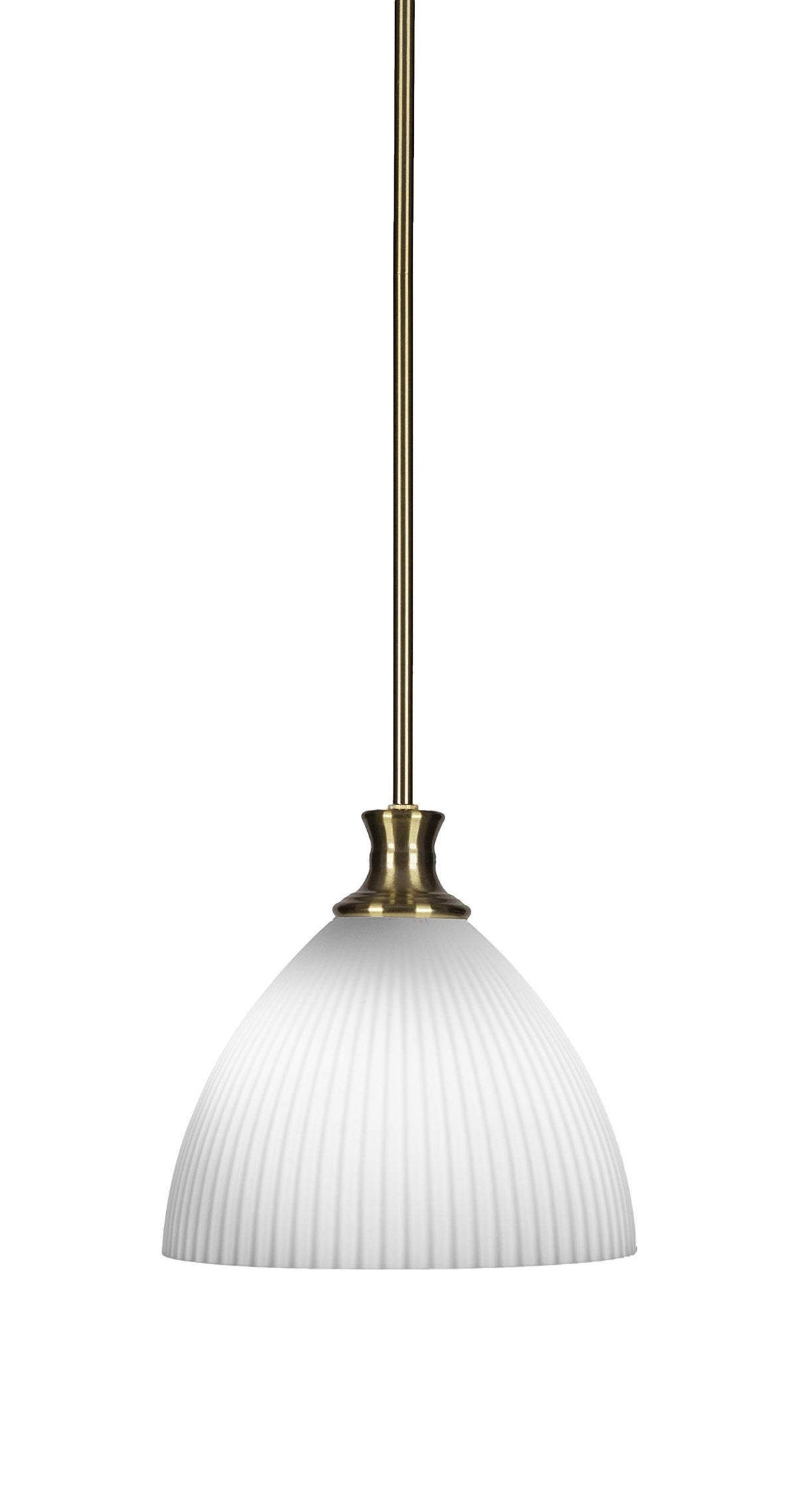 Toltec Lighting Carina 1 Light Pendant in New Age Brass (76-NAB-4631)