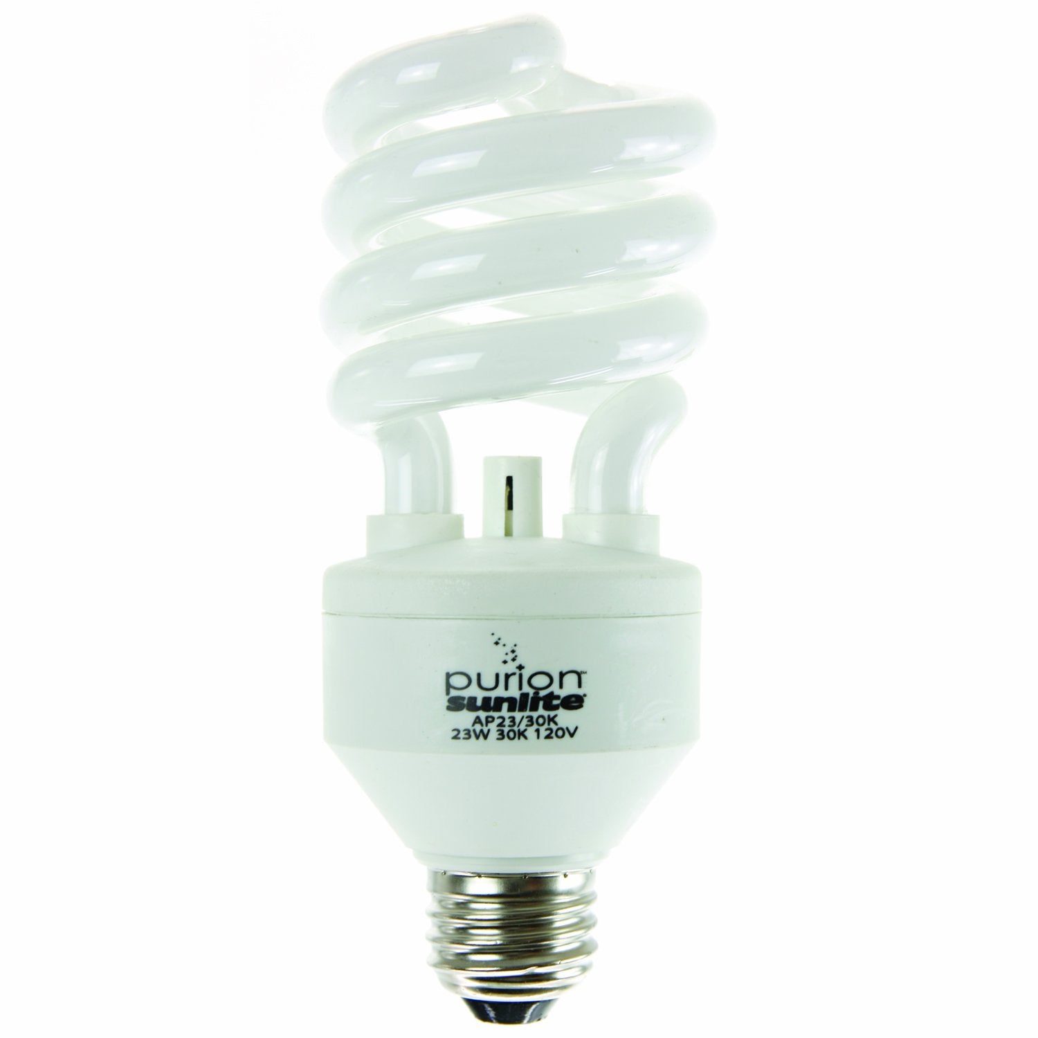 Sunlite 05571-SU Purion CFL T3 Spiral Light Bulb, 23 Watts (100W Equivalent), 1500 Lumens, Built-in Air Purifying Technology, Me