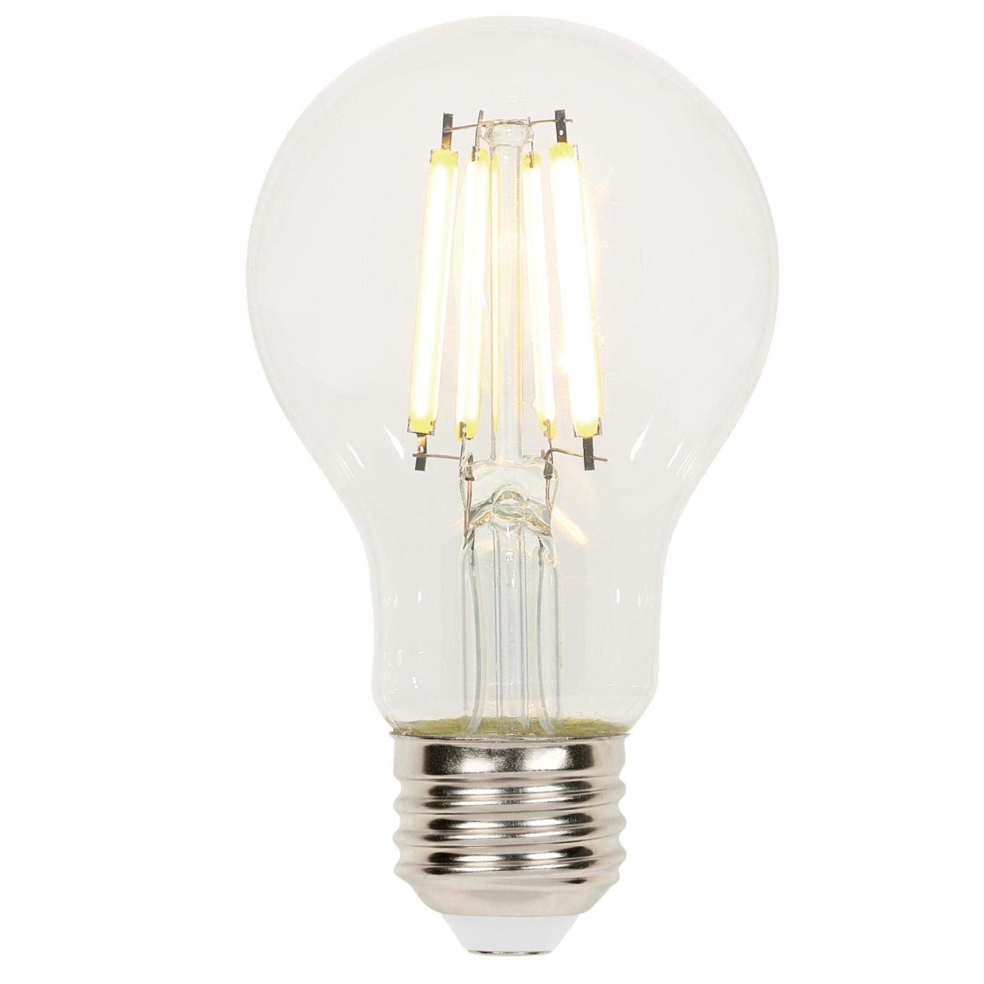 Westinghouse A19 Dimmable LED Light Bulb 6.5W (60W Equivalent) Clear Glass Medium Base, Single Pack