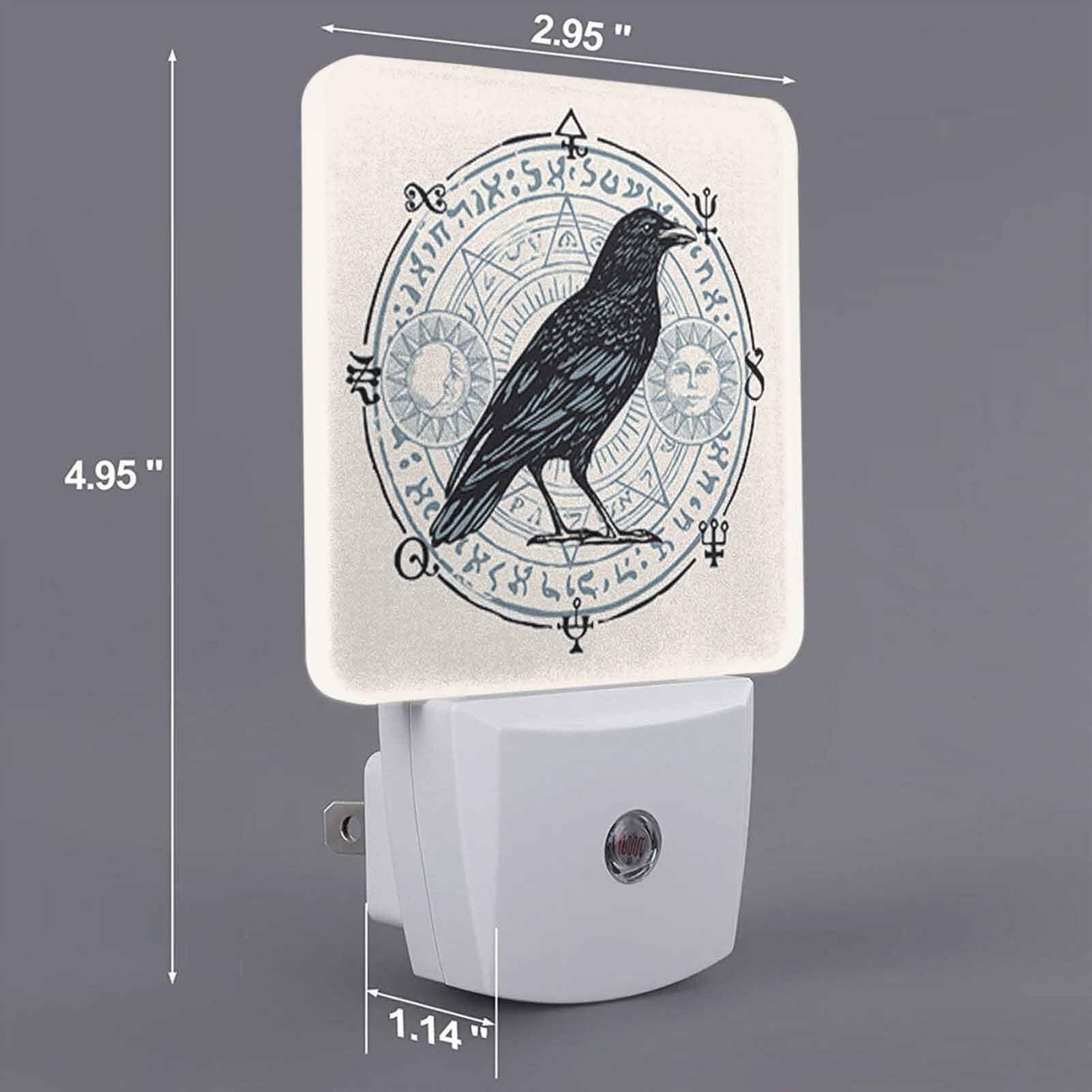 Chrobak LED Night Light Raven Octagonal Star with Dusk to Dawn Sensor, Energy Efficient, Model WML-Night-Light-231023-112