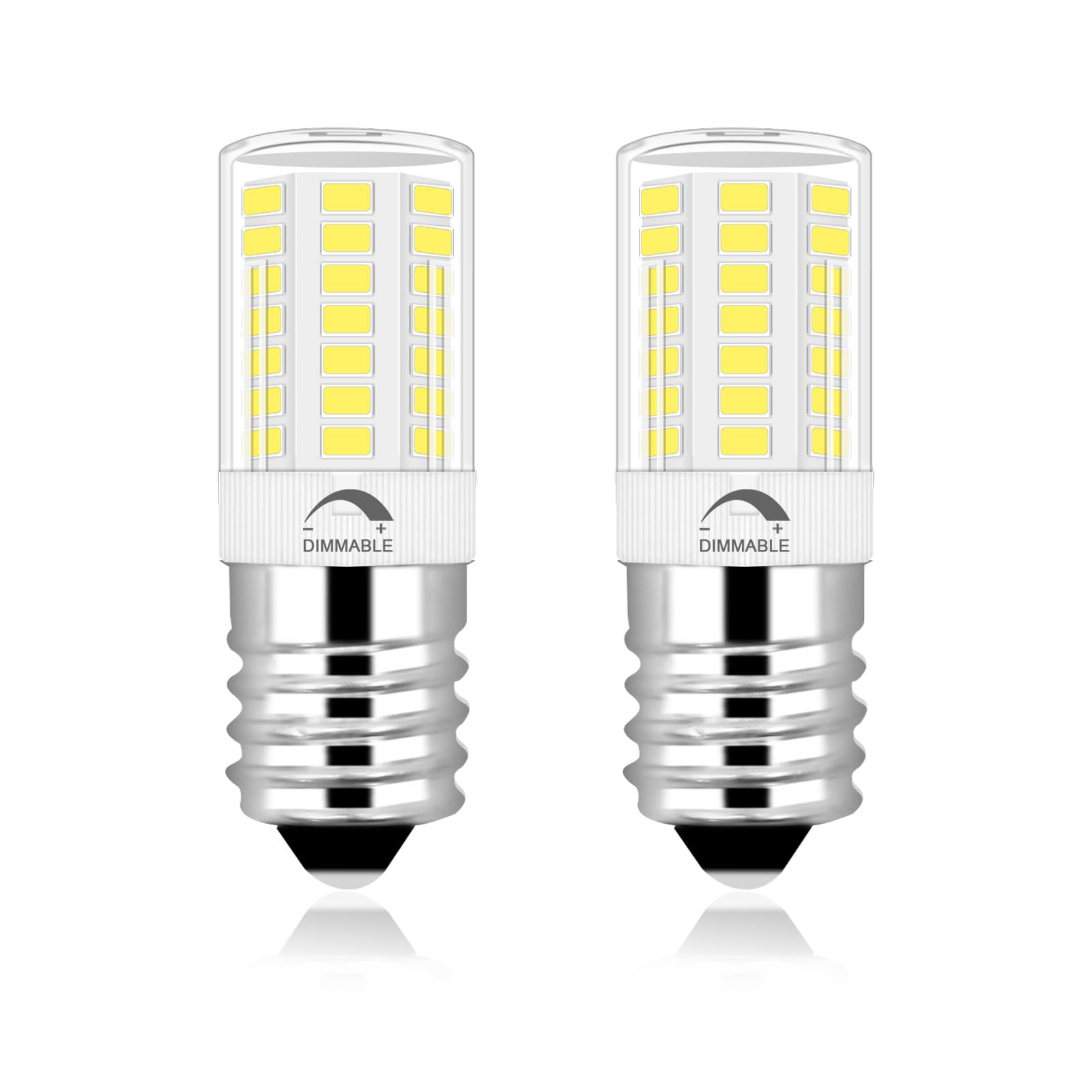 Lflampon Kei D28X Kel 2816X Freezer Bulb Replacement, E17 Led Bulb Dimmable, E17 Light Bulbs Daylight 5000K 4W, E17 Intermediate