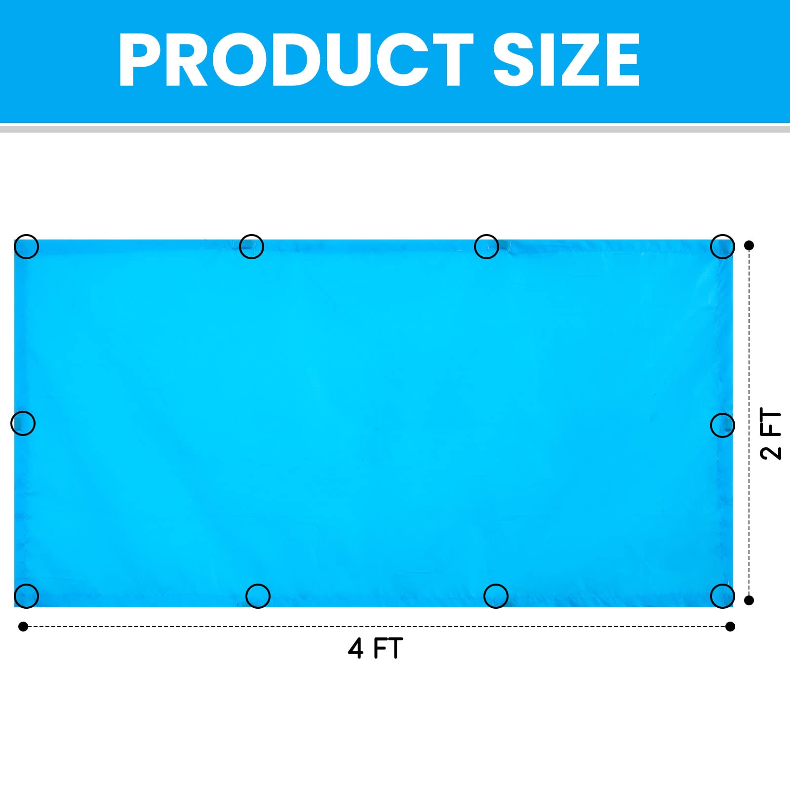 Patelai Fluorescent Light Cover, 4 x 2 Feet, Magnetic Shade with 10 Magnets, Solid Color, Model PT-Patelai-3147, White