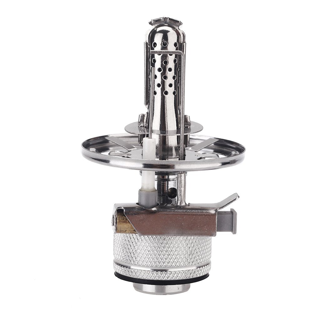 Mini Portable Camping Lantern Gas Light Tent Lamp Torch Hanging Metal Lamp-chimney Butane 80LUX