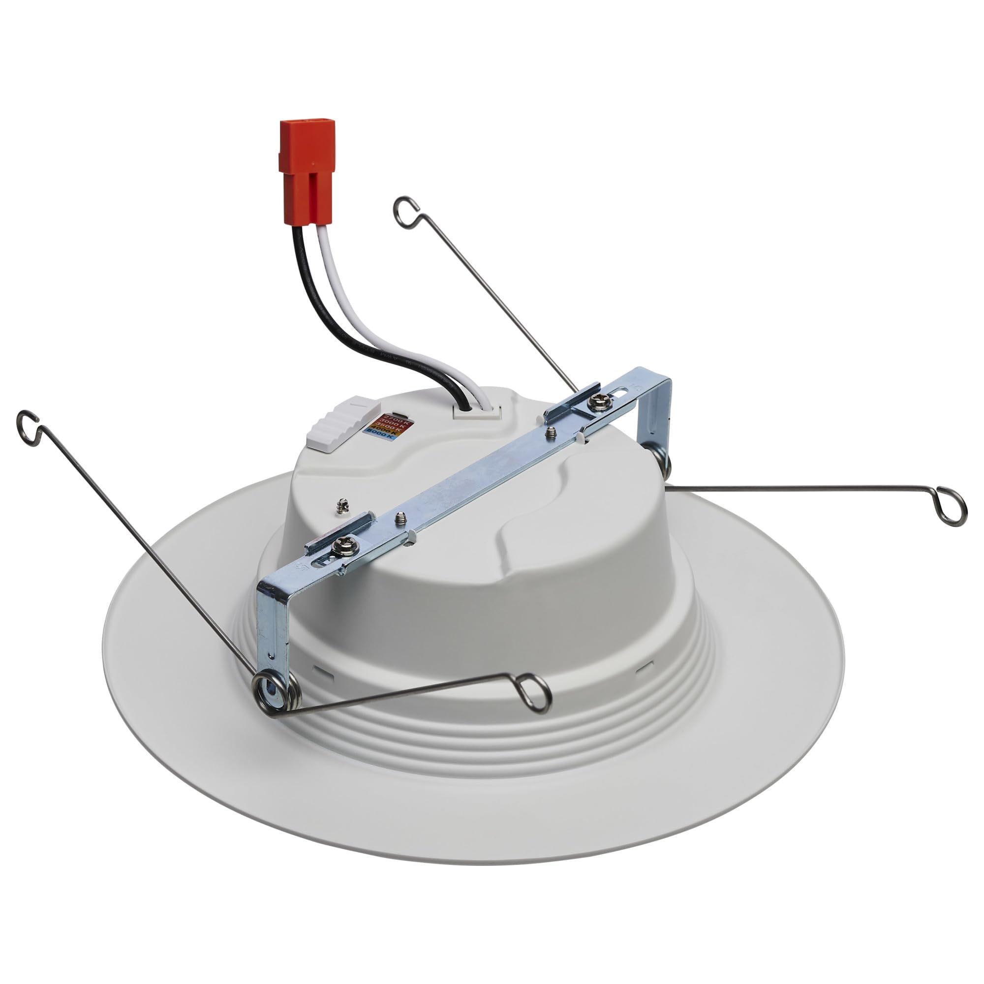 Satco LED Retrofit Downlight with Stepped Baffle, CCT Selectable 2700K/3000K/3500K/4000K/5000K, 5-6 Inch Round, White
