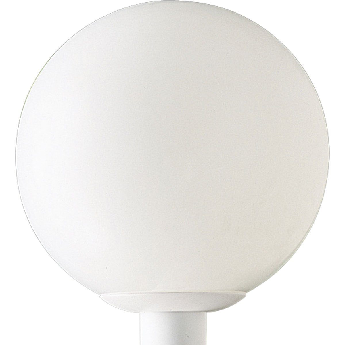 Progress Lighting P5426-60 Post Lantern, White Shatter-Resistant Acrylic Globe, 12-Inch Diameter x 13-Inch Height, White
