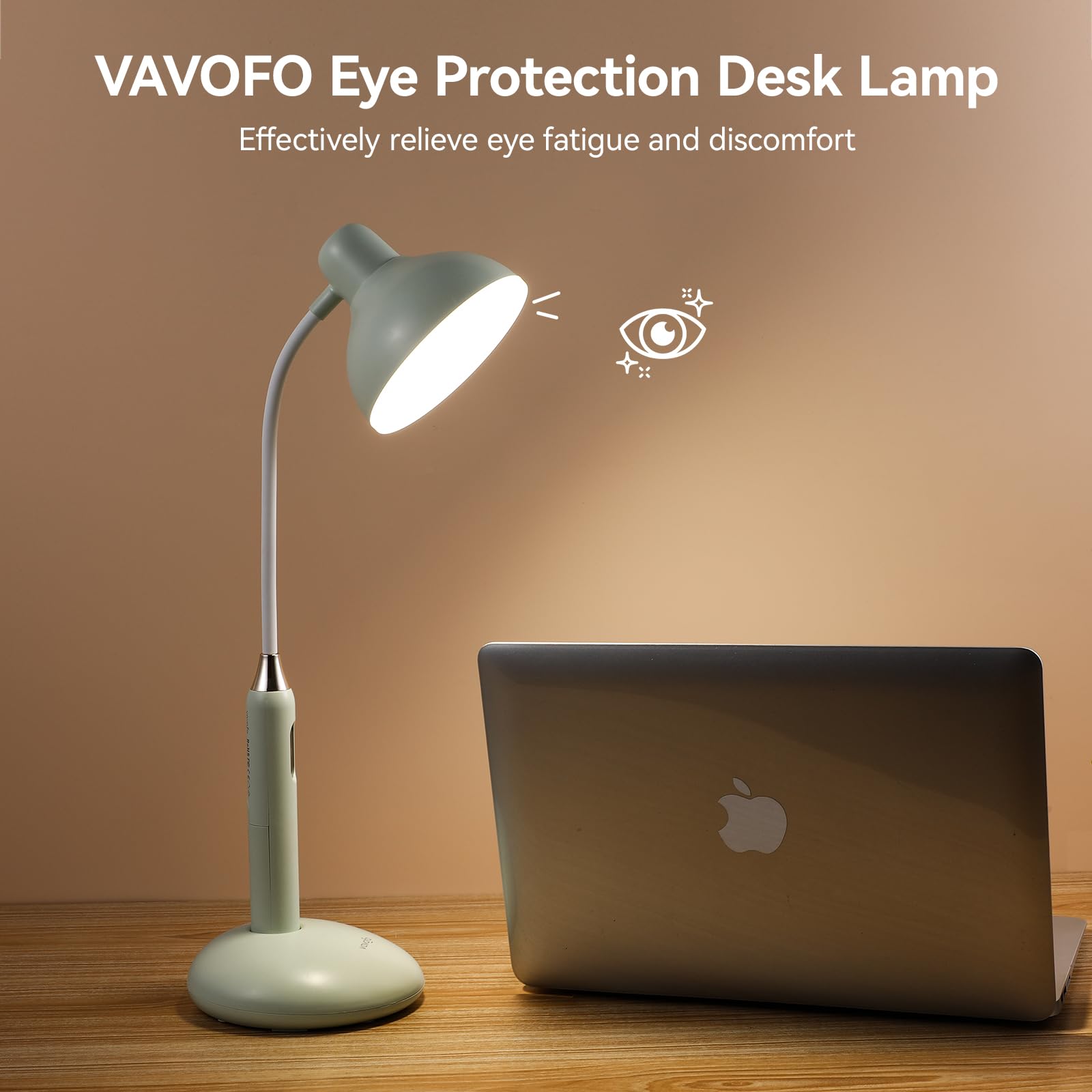 Vavofo Wireless Touch Control Desk Lamp 6781-2700-7000K Color Temperature, 700Lm, Eye-Caring Led Desk Light With Usb-C Charging,