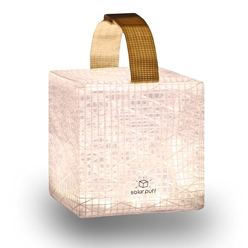 Solight Design Outdoor Solar-Powered Light, Inflatable Led Lantern - Waterproof, Compact, Portable - Solarpuff Pet Warm White