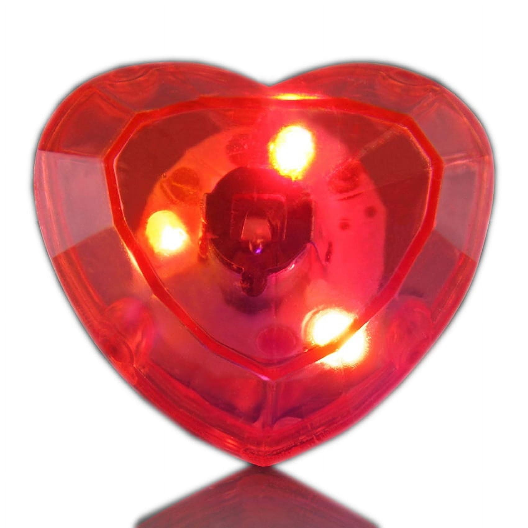 blinkee Huge Heart Gem Ring - Red Foam - Eye-Catching Party Accessory