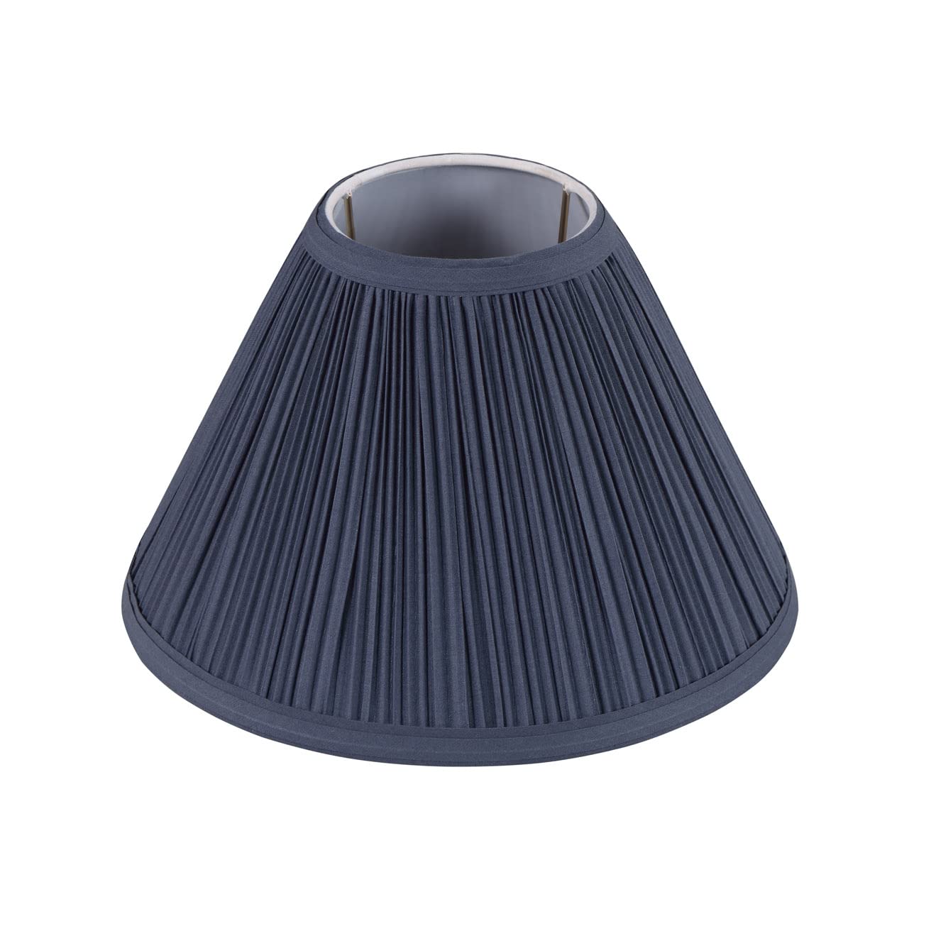 Aspen Creative 59175, Empire Uno Lamp Shade, Dark Blue, 4&quot; Top X 10&quot; Bottom X 7&quot; Slant Height, Slip Uno 33Mm