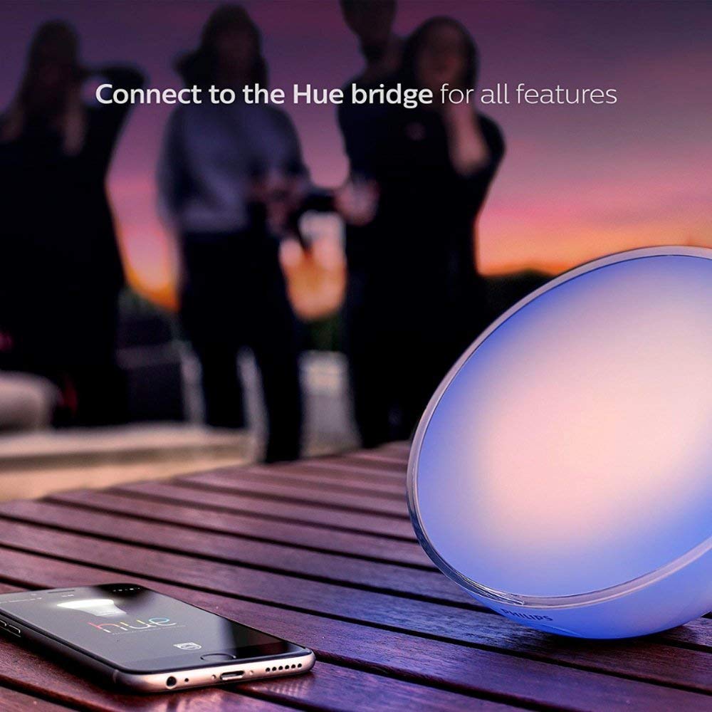 Philips Hue Go White And Color Portable Dimmable Led Smart Light Table Lamp (Requires Hue Hub, Works With Alexa, Homekit And Goo