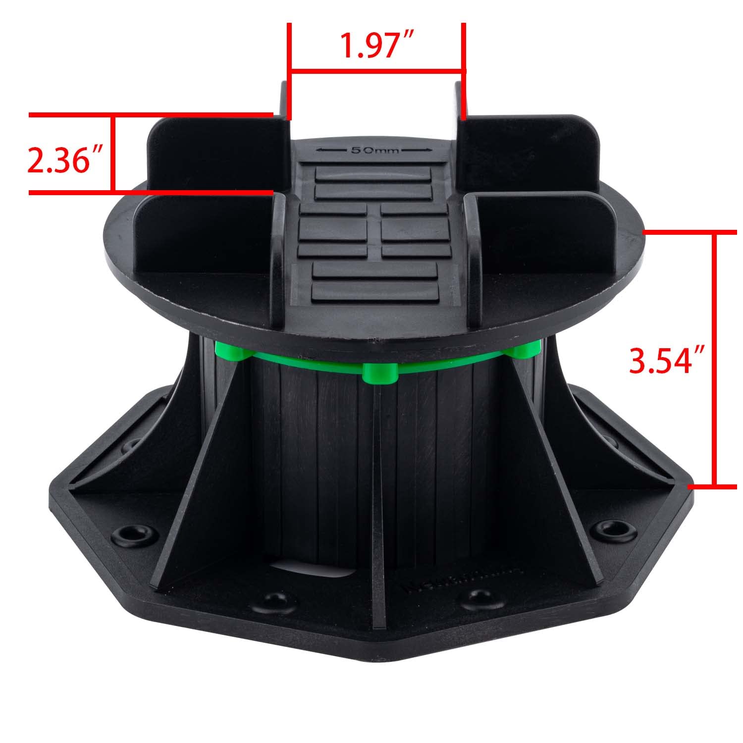 Phlkjl 8Pack Adjustable Plastic Pedestal Paver,Floor Slate Support Floor Lift,Deck Support Floor Raising (Bilateral Keel Card Slot)