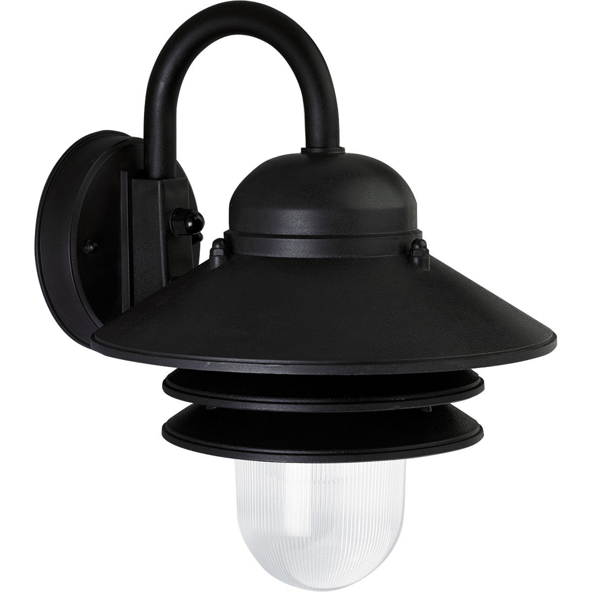 Progress Lighting Newport Outdoor Fixture, 10-Inch x 10-Inch, Black, Model P5645-31, Plastic Material