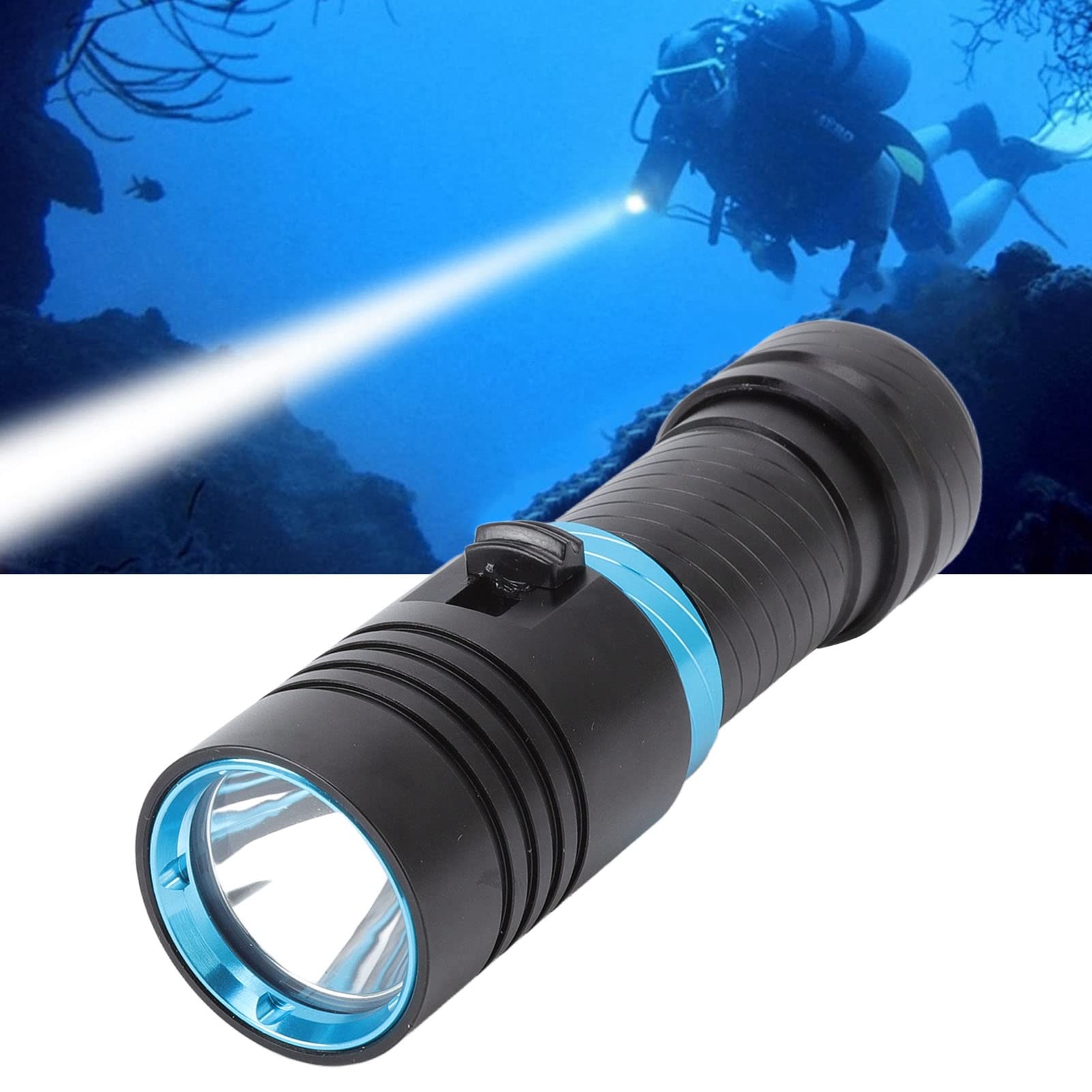 Zerodis 5000 Dive Light, Professional Underwater Flashlight, 150m IPX8, Dimmable L2 LED Beads, Default Size, Default Color