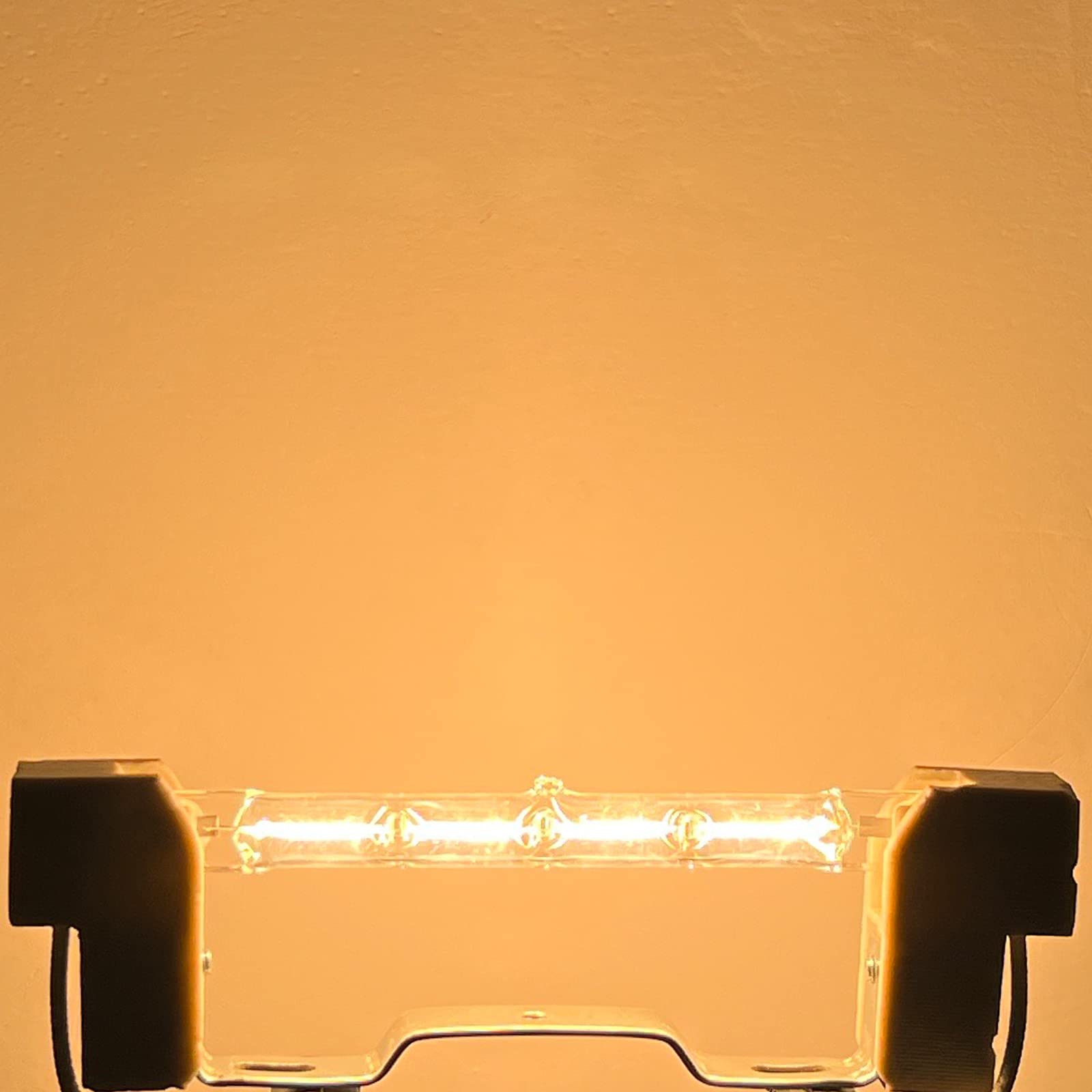 Eksave R7S Halogen 118Mm 500W 120V Dimmable Tungsten J118 T3 J Type Light Bulbs 7500Lm Warm White 2700K(Pack Of 5)