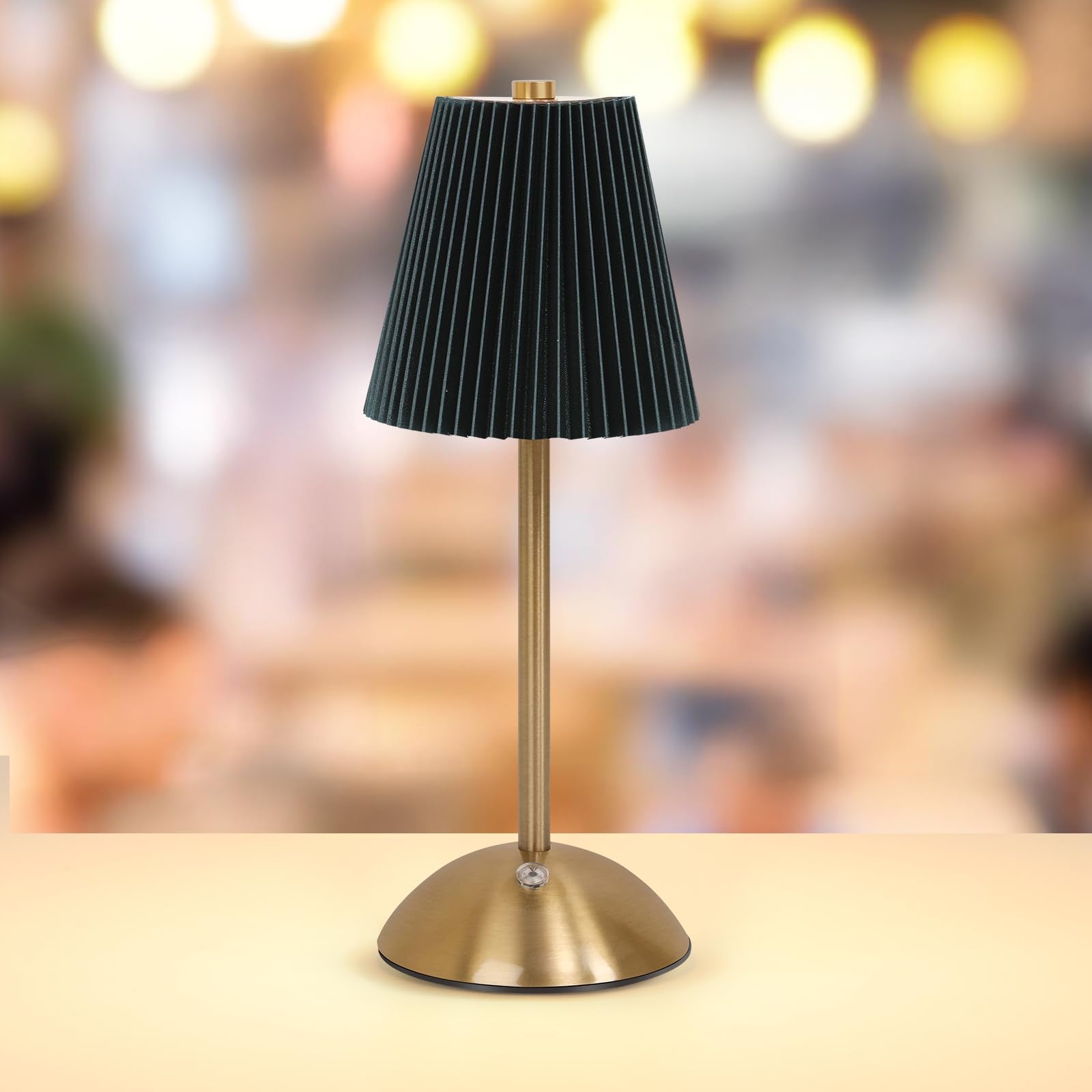 baishezhuan Cordless LED Table Lamp with Dimmer, Built-in Rechargeable Battery, 3-Level Brightness, Patio Table Lamp, Bedside Ni