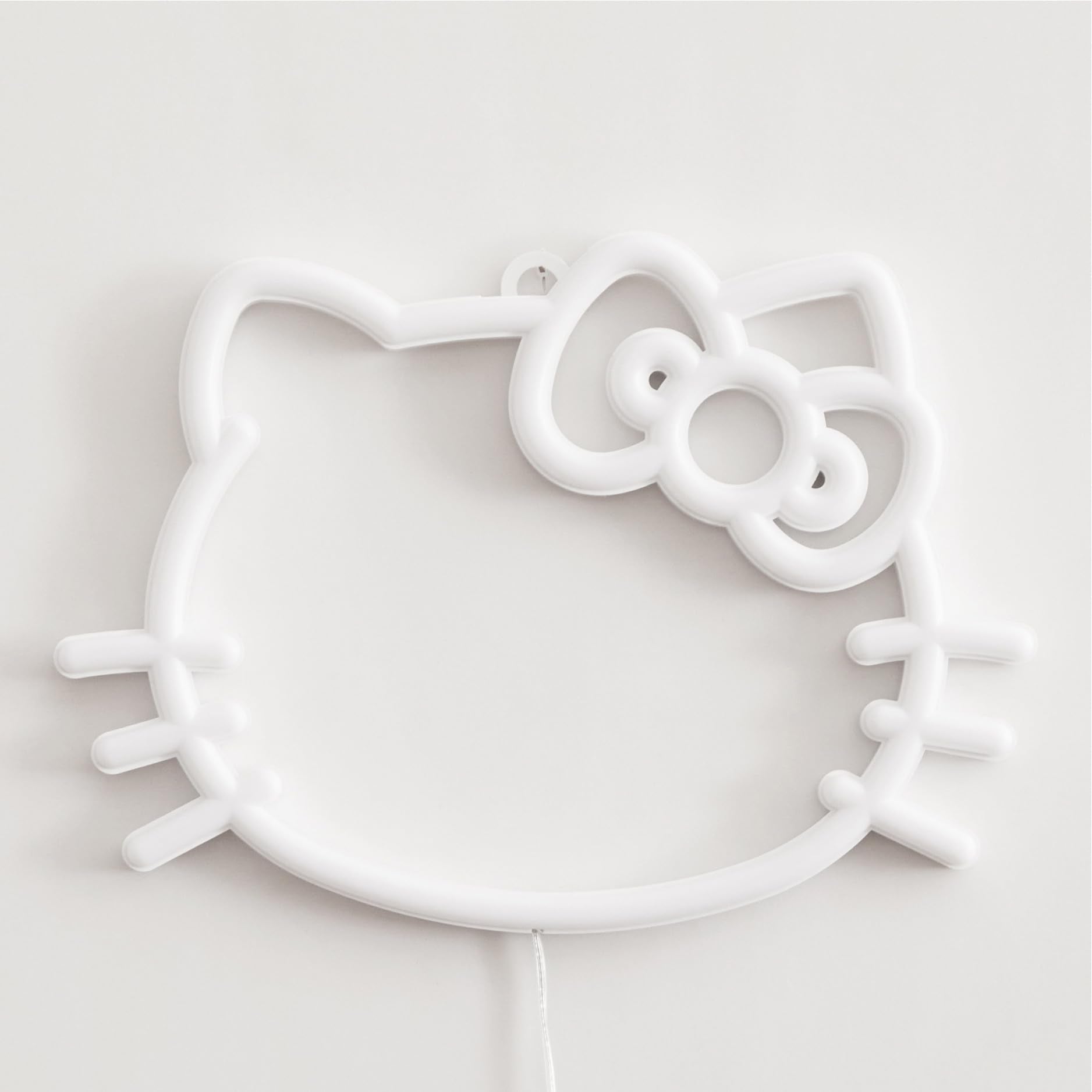 Idea Nuova Hello Kitty LED Neon Wall Light, 10"x7", Battery Operated, Plastic, Model NK950144