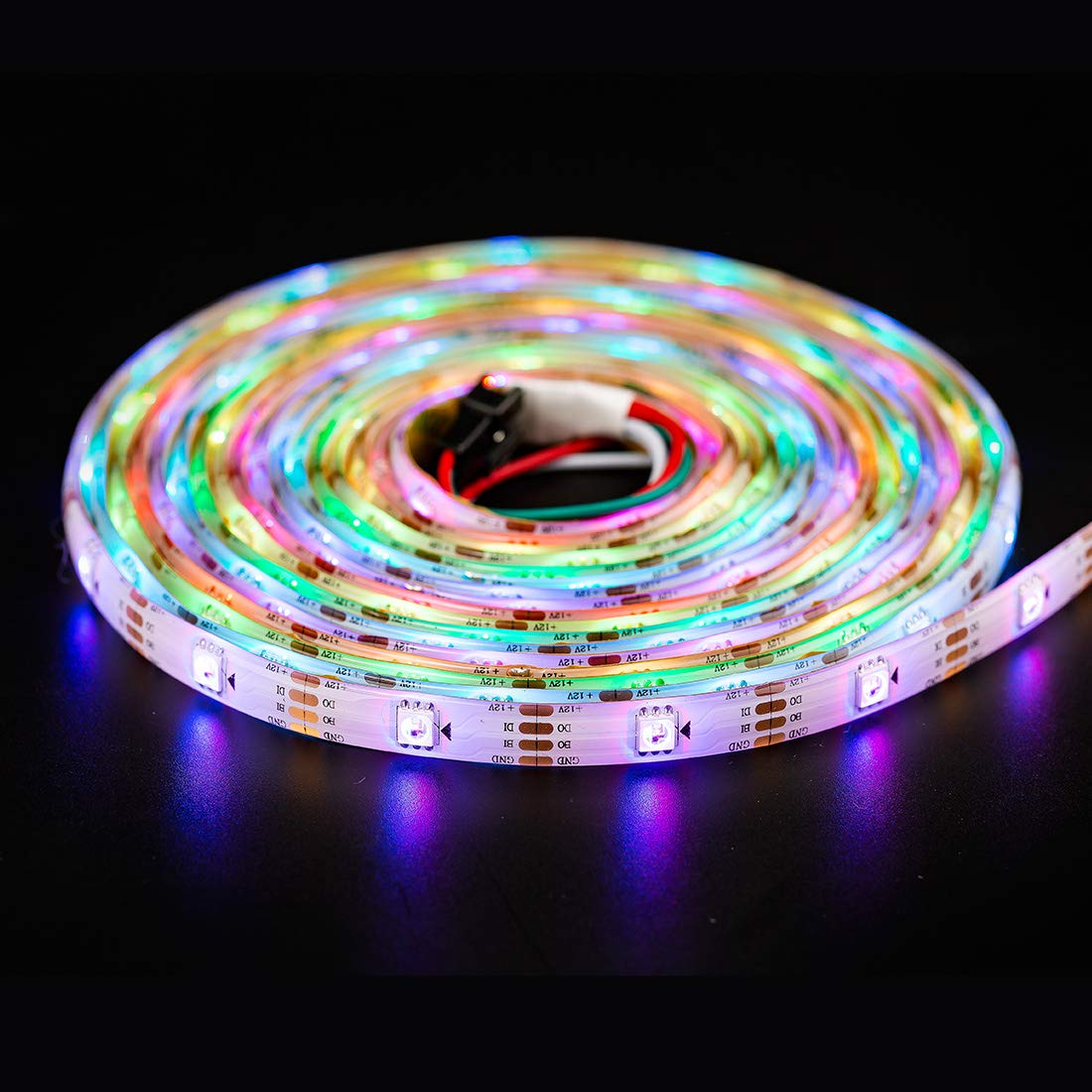 Btf-Lighting Ws2815 (Upgraded Ws2812B) 16.4Ft 150 Pixels Magic Dream Color Individually Addressable Rgb Led Flexible Strip Light