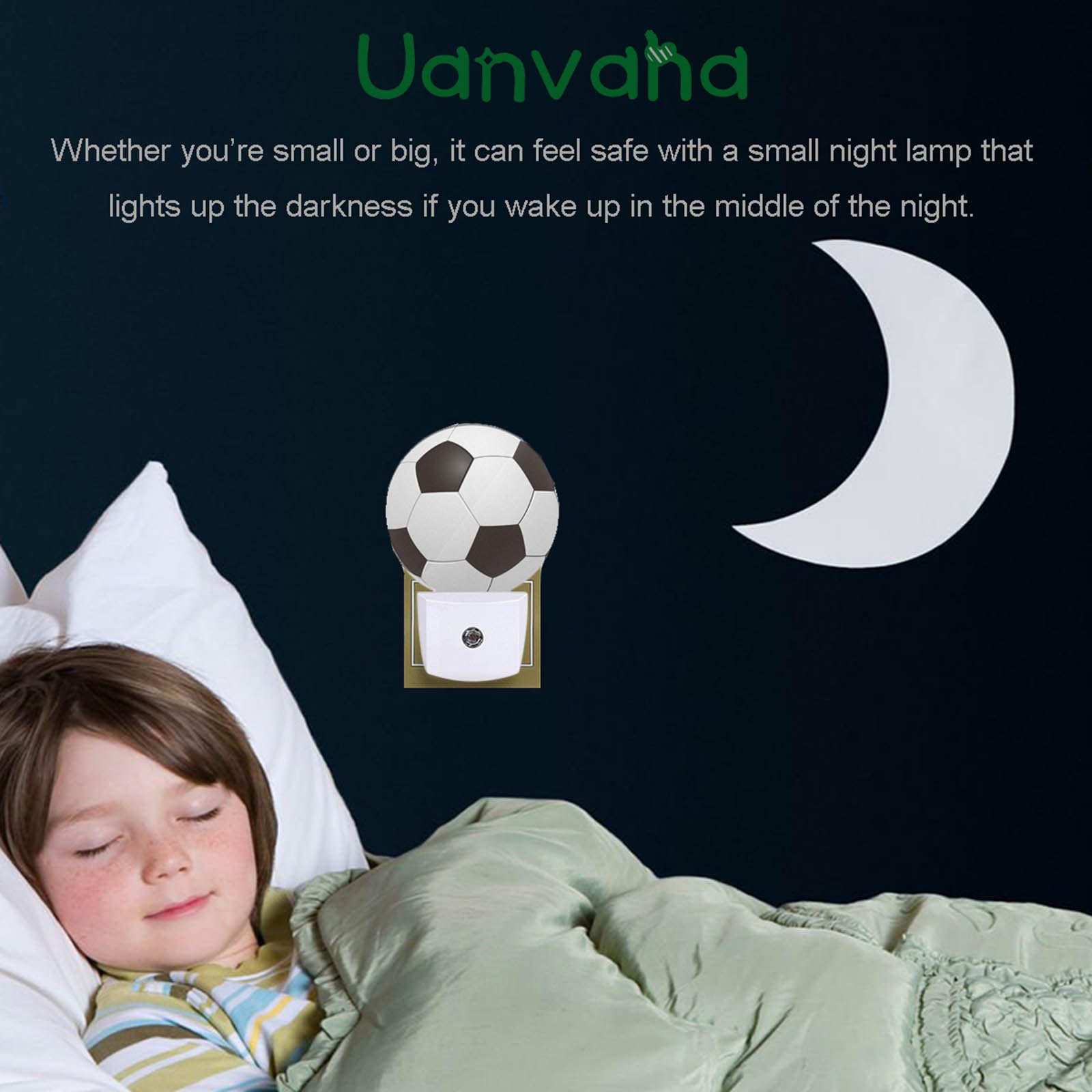 Uanvaha American Football Night Light Popular Sports Play Soccer Ball Led Dusk To Dawn Night Lamp Auto Sensor For Bedroom Bathro