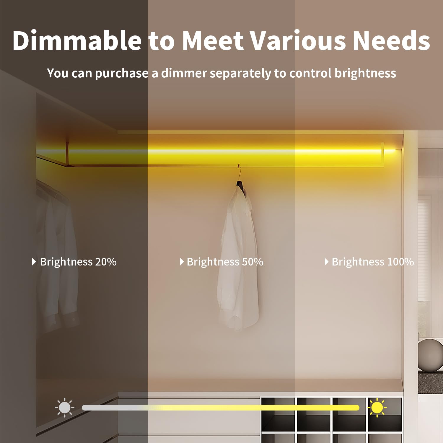 iNextStation LED Neon Strip Light 16.4ft 12V Waterproof Flexible Yellow Model LEDUNIYE283501