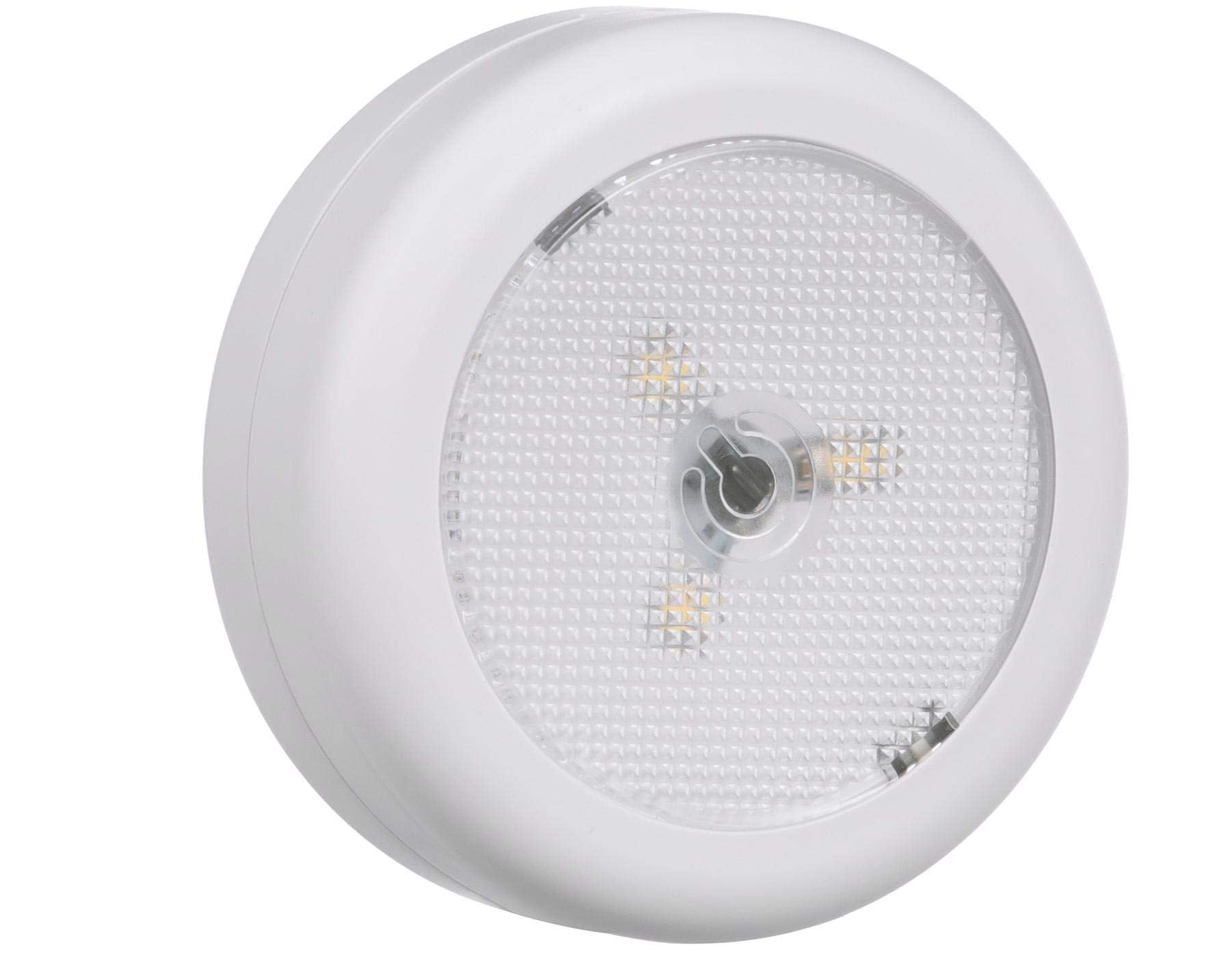 Good Earth Lighting Bo1182-Whg-03Lf6-E Tap Puck, White Molded