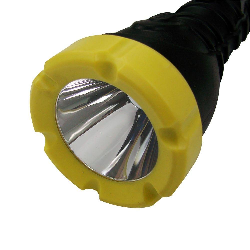 Dorcy 180-Lumen Weatherproof Rubber Led Flashlight With Non-Slip Grip And Sealed Push Button, Assorted Colors (41-2968),Medium ,