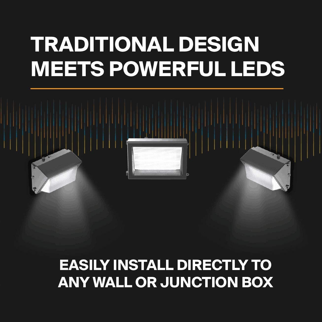 LEDMO LED Wall Pack Lights 120W 15600LM Waterproof Outdoor Security Lighting 4 Pack Brown Model LED899-WD