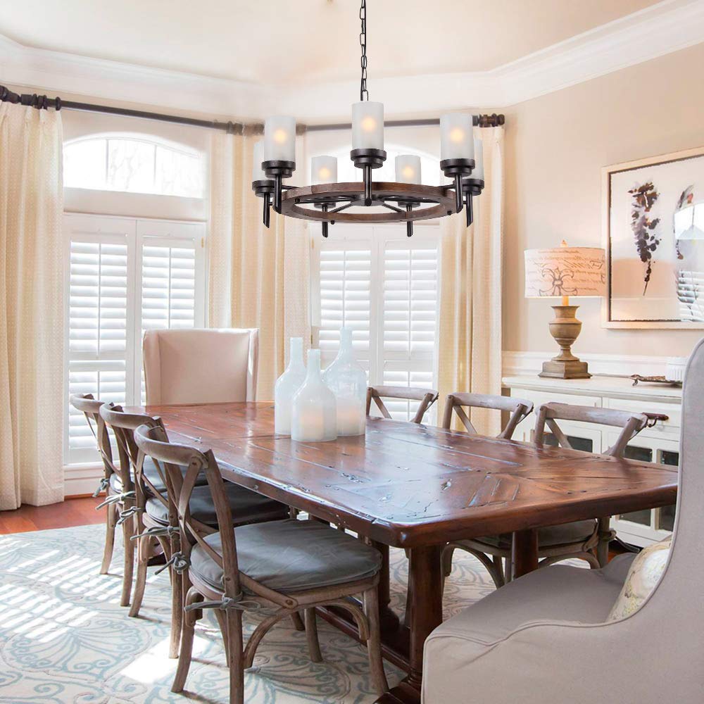 Eumyviv Clear Frosted Glass Lamp Shade, Accessory Glass Fixture Replacement Globe Or Lampshade With 1-5/8-Inch Fitter Opening (A