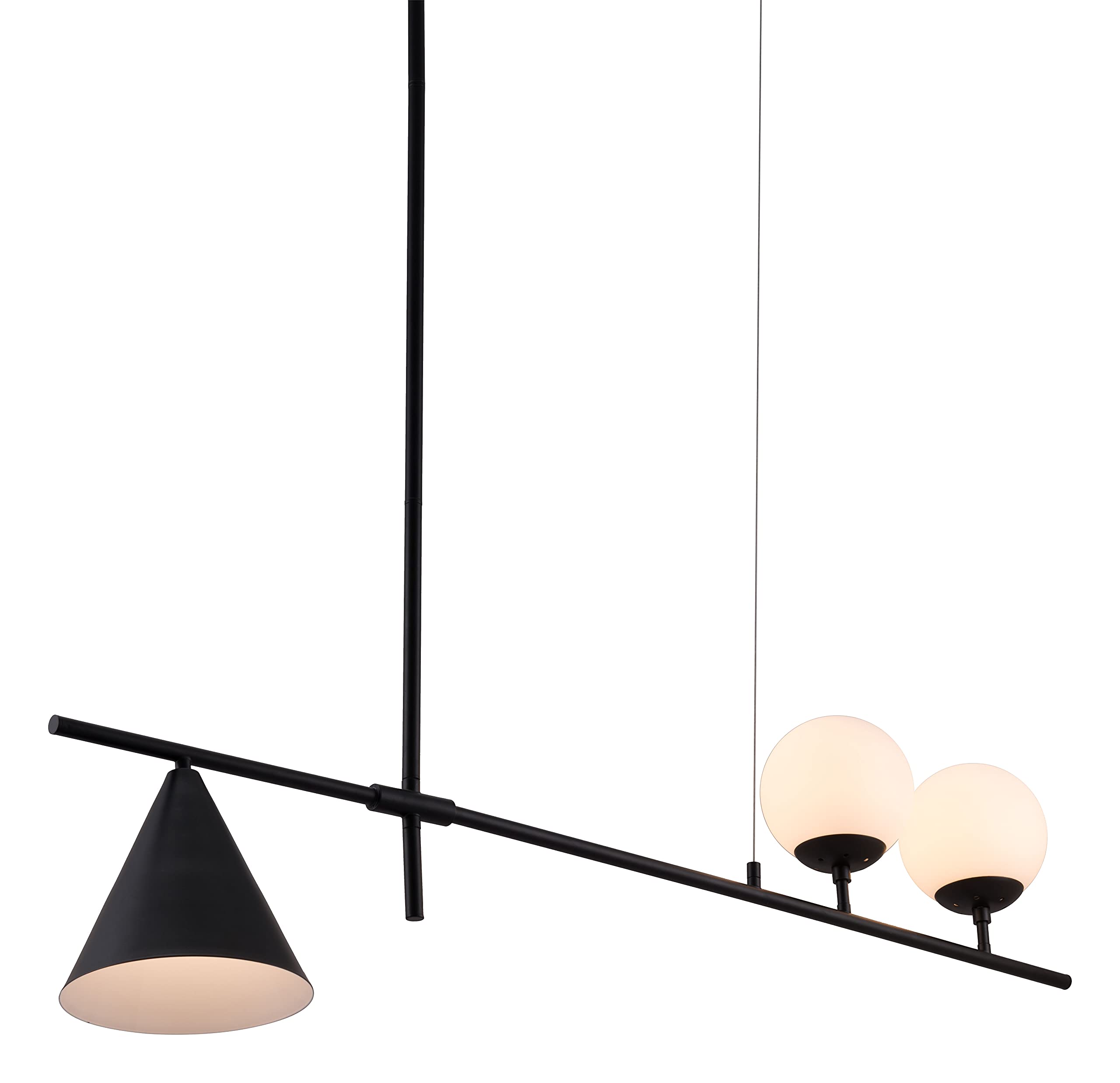 Zuo Richiza Black Ceiling Lamp - Stylish Alloy Steel Fixture For Modern Interiors