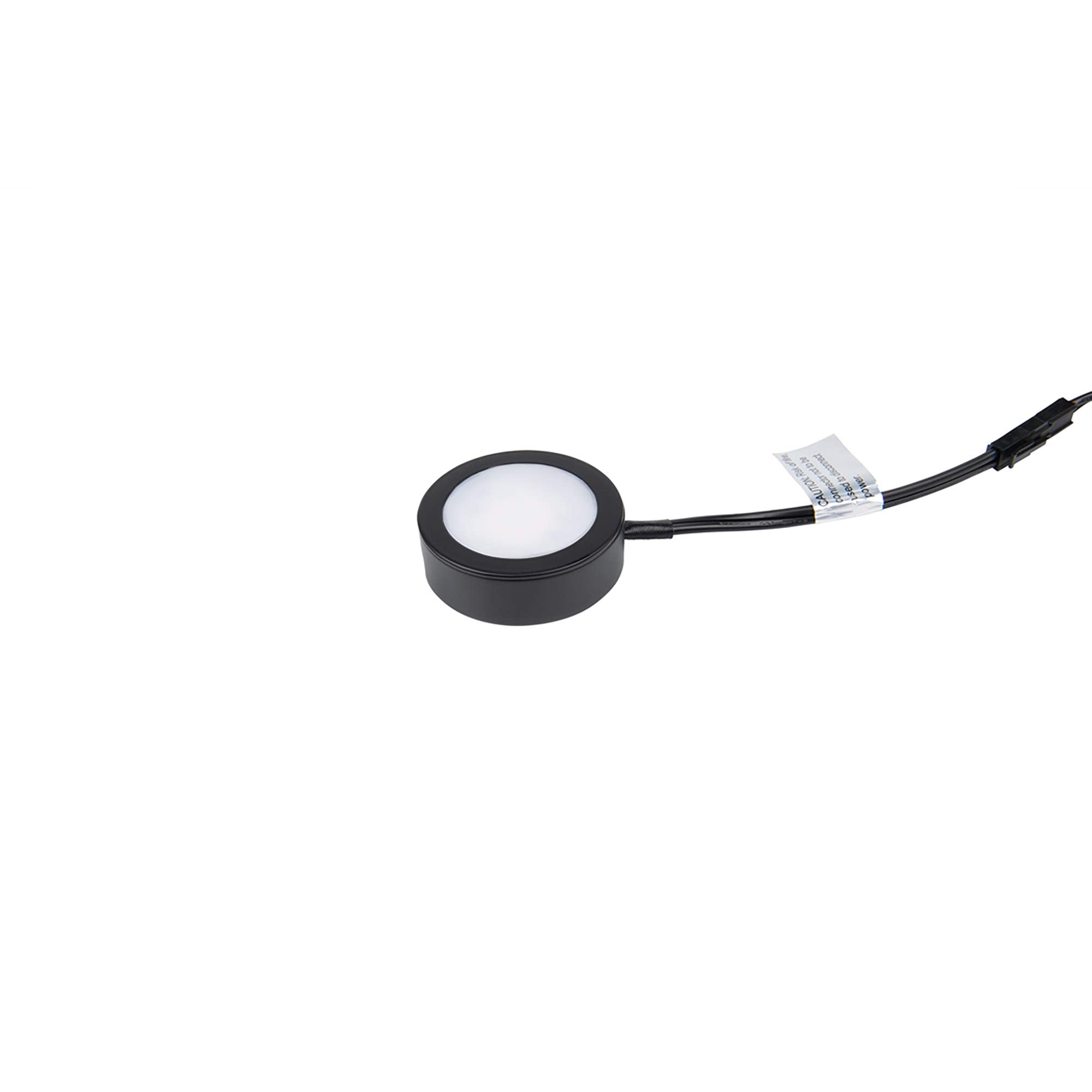 Wac Lighting, Single Led Puck Light With Single 6In Lead Wire And 6Ft Power Cord With Roll Switch 3-Cct Selectable 2700K-3000K-3