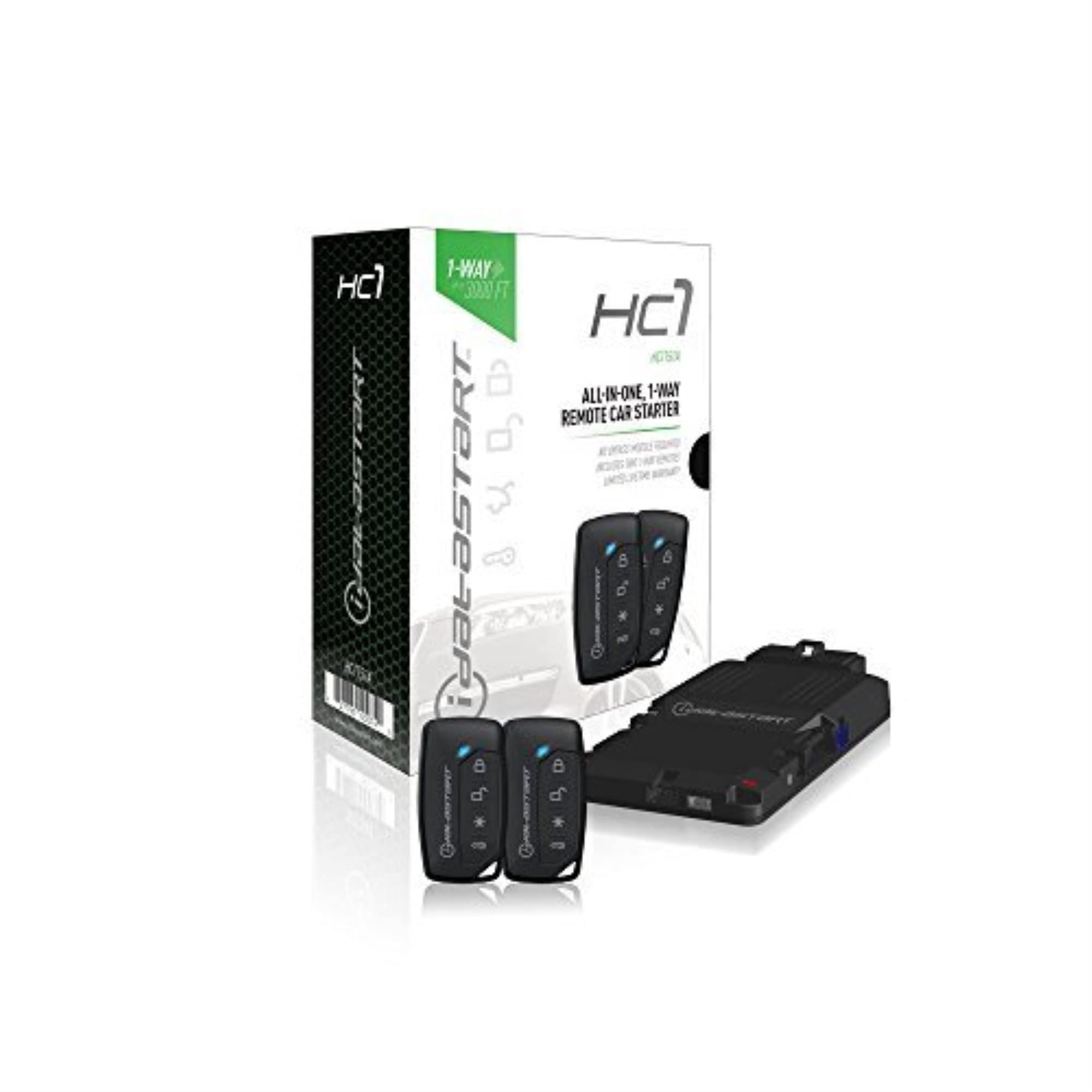 Idatastart 1-Way Remote Car Starter From Idatalink Hc1151A Includes 2 Controller 3000 Feet Range Fits Over 10000+ Vehicles