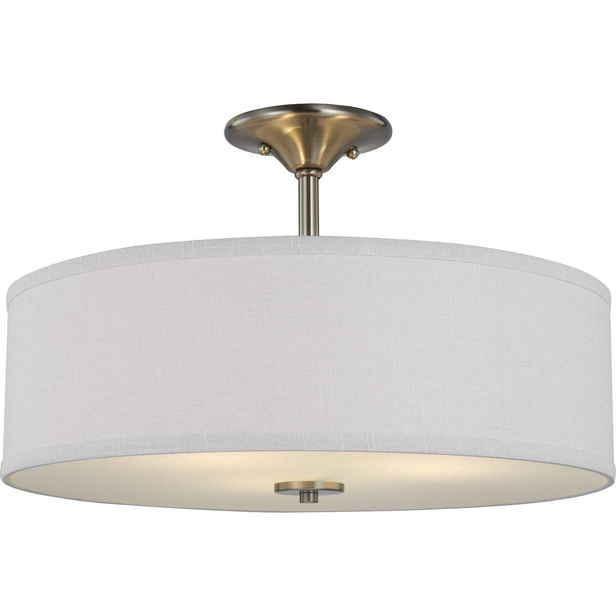 Progress Lighting P350167-009 Inspire Close-To-Ceiling, Brushed Nickel, 11.50X18.00X18.00