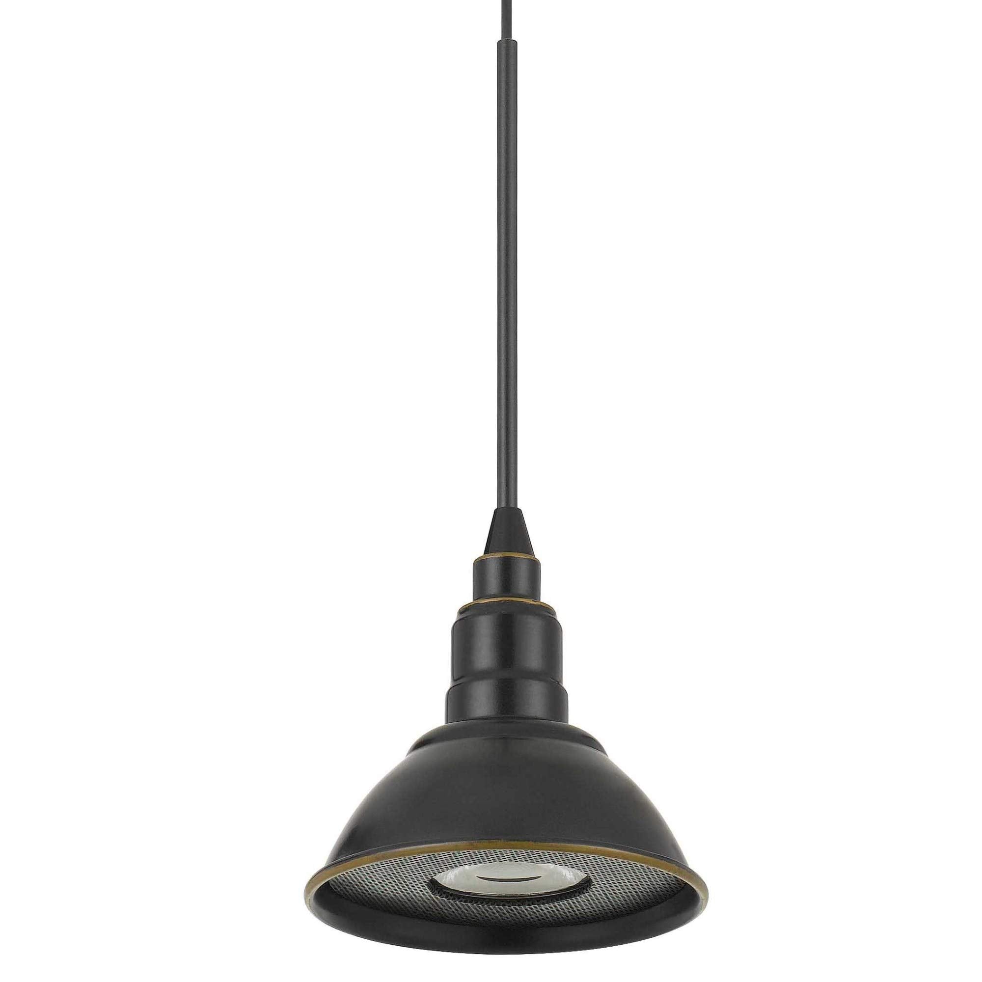 Cal Lighting UP-1119 Transitional LED Pendant from Kampia Collection in Bronze/Dark Finish, 4.50 inches