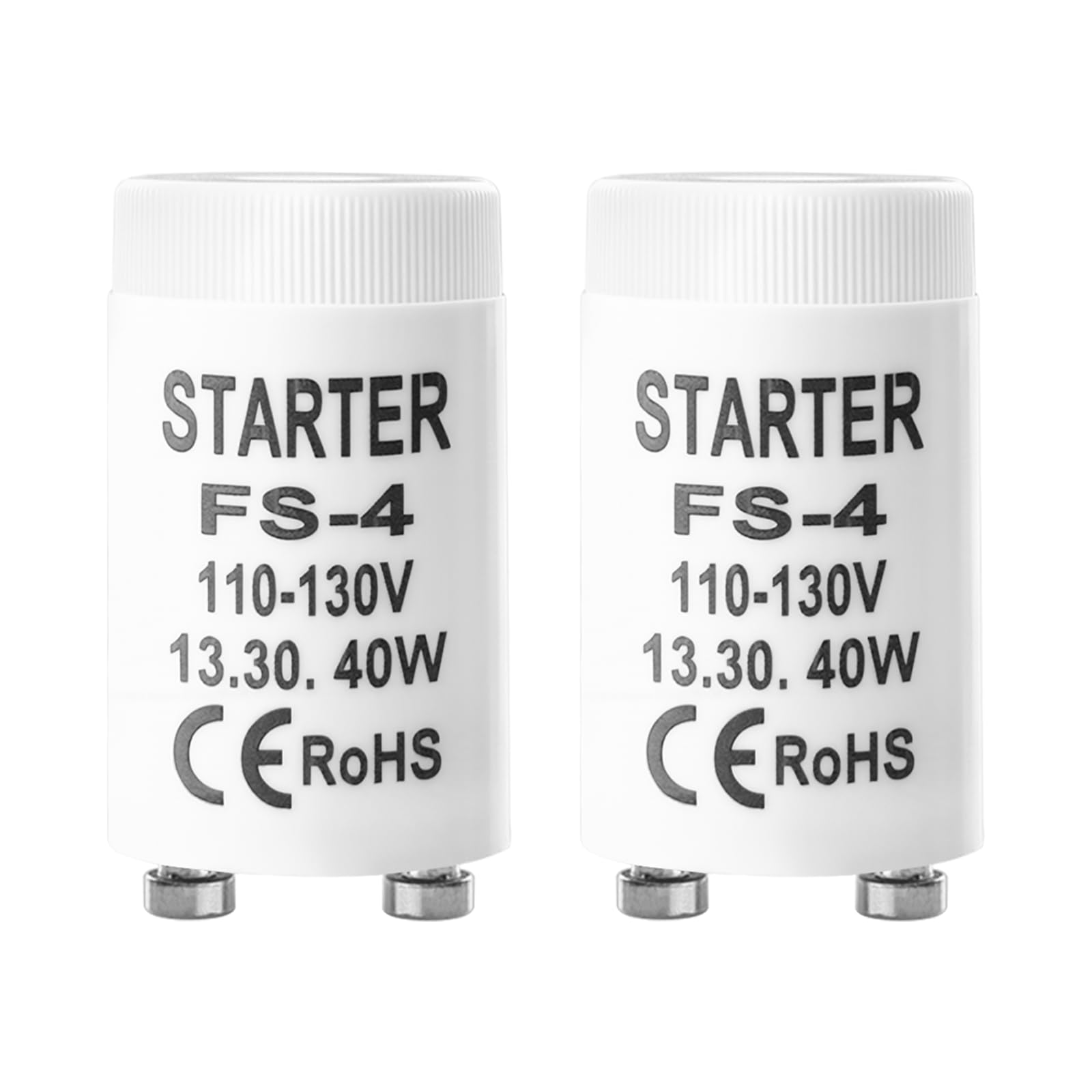 Fs-4 Fluorescent Light Starter for 13W 30W-40W Fluorescent Lamps,FS-4 Starter for Indoor/Outdoor Fixtures Compatible with Levito