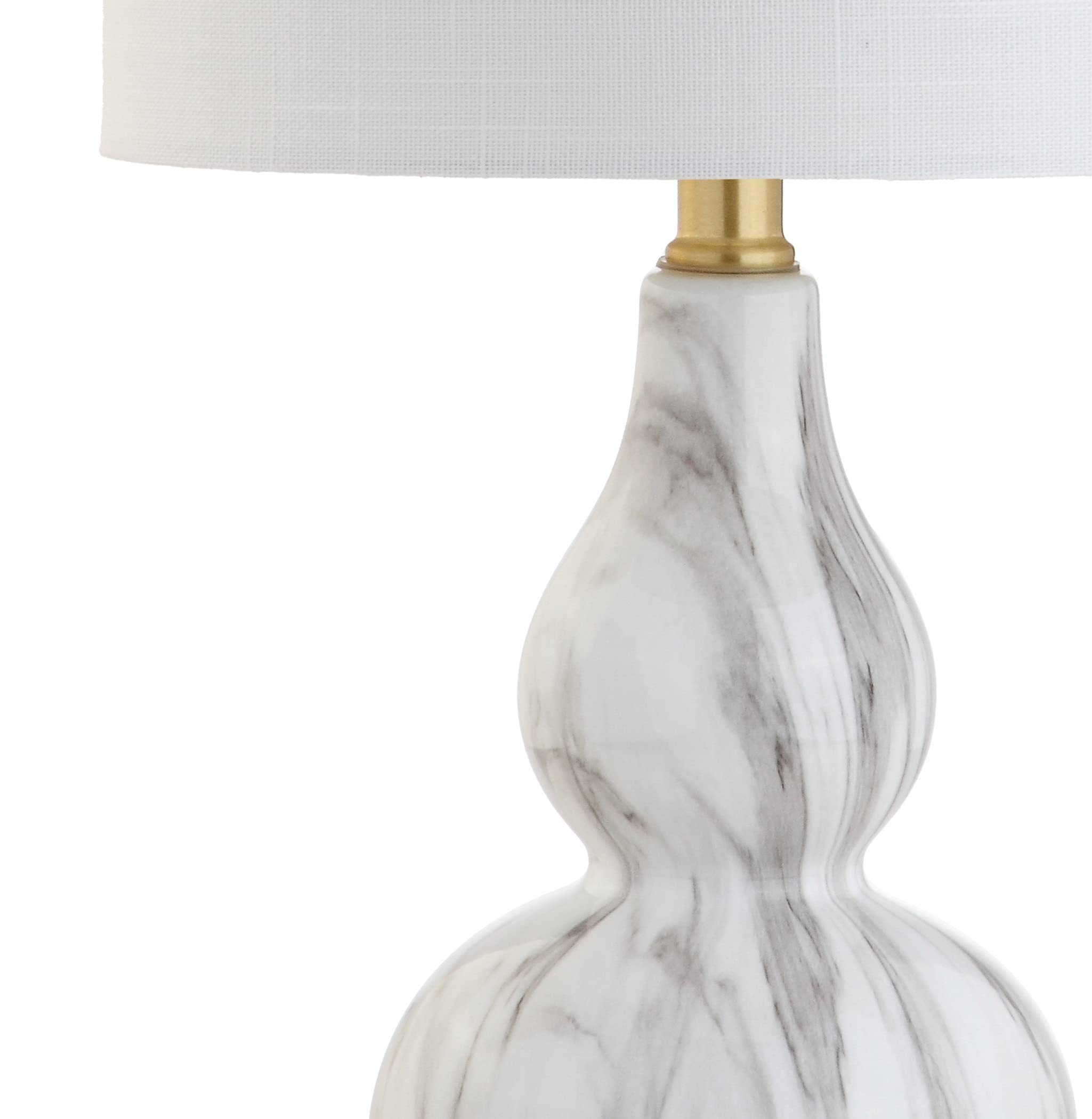 JONATHAN Y JYL1028G Mini Glass LED Table Lamp, Transitional, 20.5in, Sunset Orange