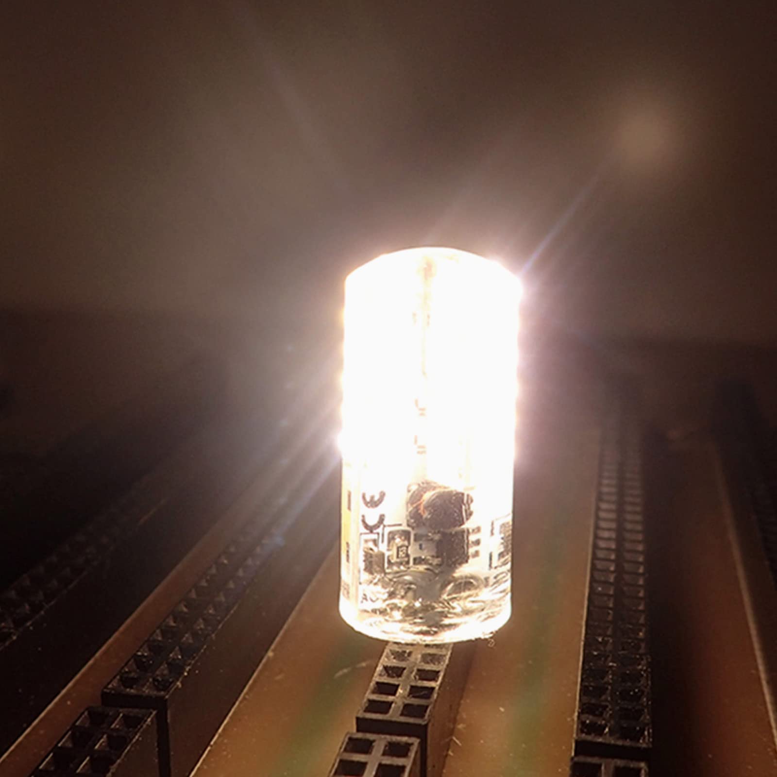 DOPKUSS G4 LED Bulbs 12V Bi-Pin Base Warm White 2700K Non-Dimmable 3W, 10-Pack