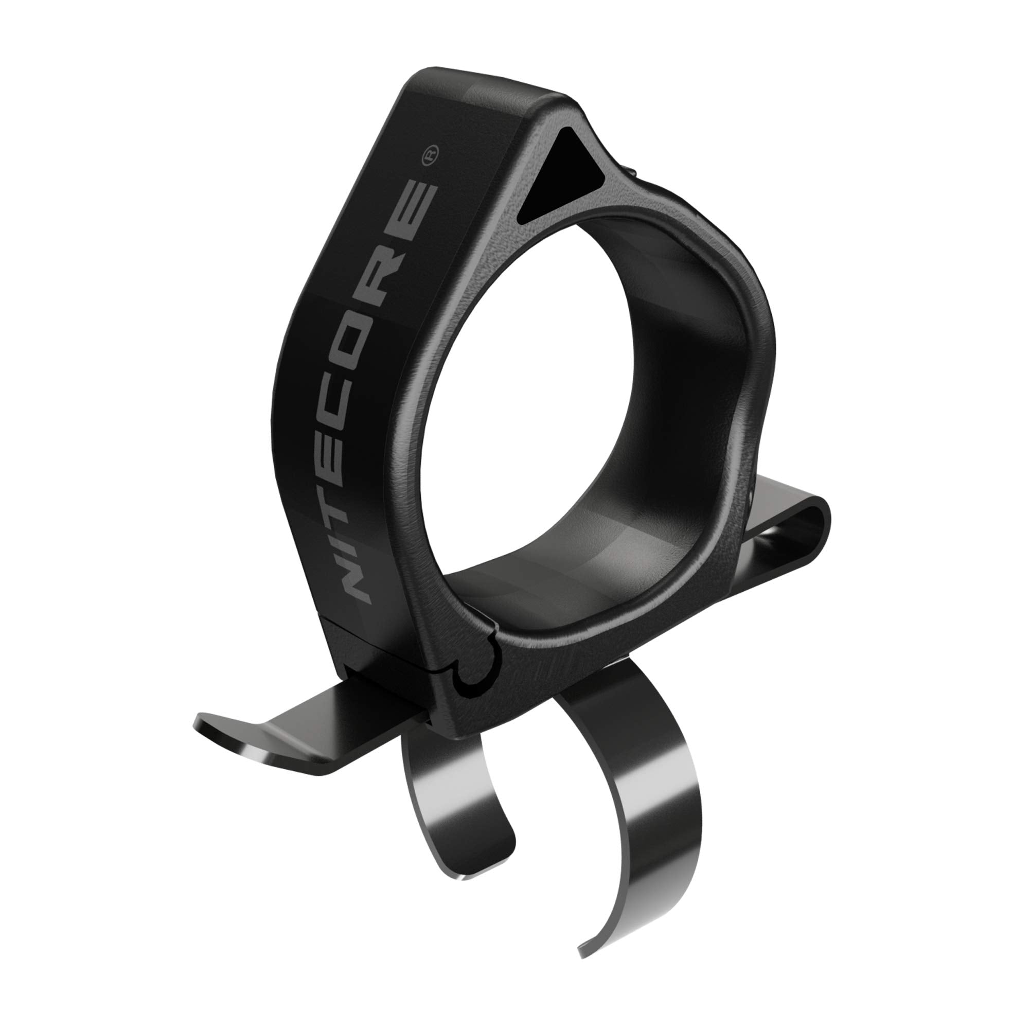 Nitecore Ntr10 Tactical Clip-On Ring For Nitcore Ci7, New P12, New P12R, P22R And I4000R, Black