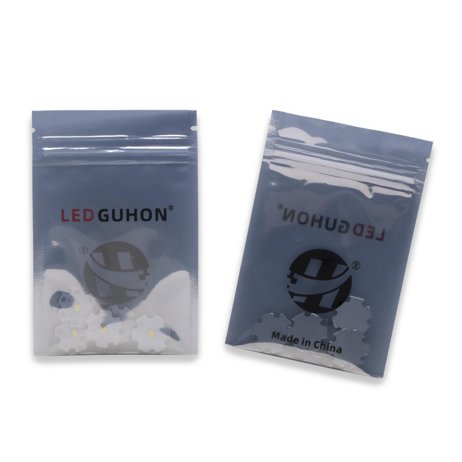 Ledguhon 5Pcs 3W White 3535 Smd High Power Led Chip With Aluminum Plate 20Mm Star Pcb Base Heat Sink Led Chip Replacement(120Deg