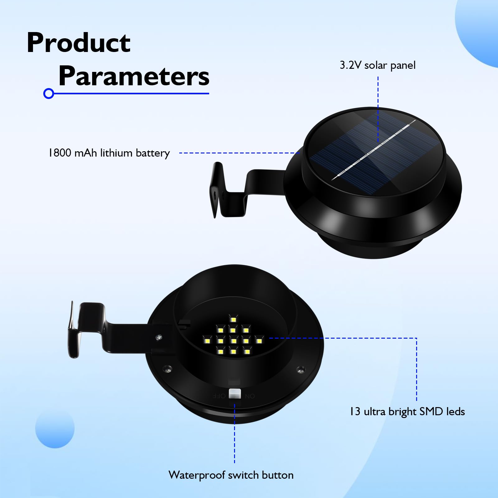 Bmonafy Solar Flag Pole Light - 3000K Warm LED for 5ft/6ft Flagpoles, Waterproof Outdoor Decor, Black, Model SL-101