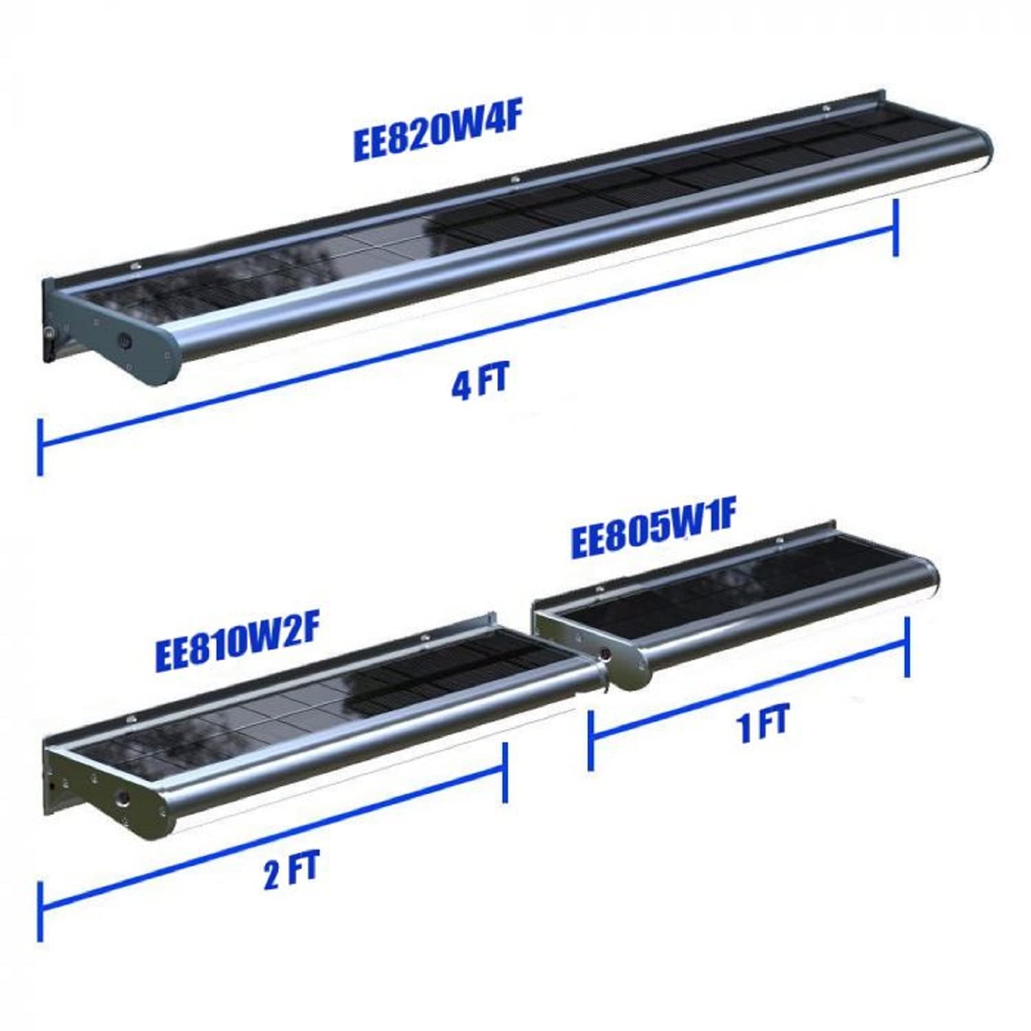 Eleding 10W Solar Powered Gray Led Wall Light - Weatherproof Wireless Security Light For Outdoor Use