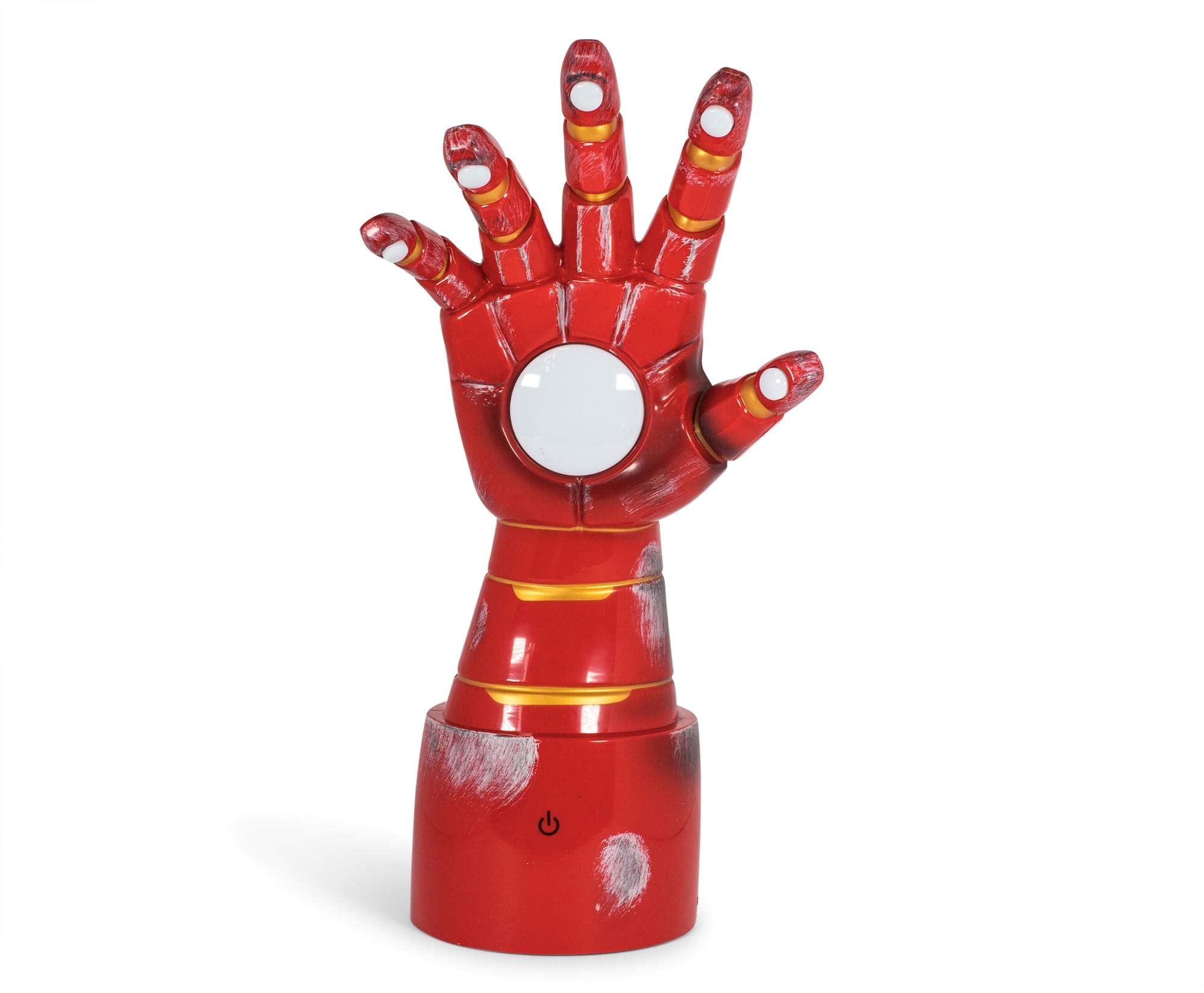 Ukonic Marvel Iron Man Gauntlet LED Desk Lamp | 14 Inches | Red | Model 14979 | Iron Material