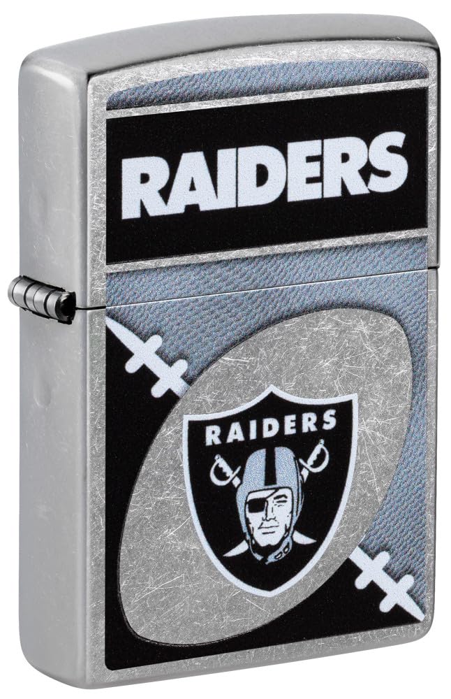 Zippo Nfl Las Vegas Raiders Street Chrome Pocket Lighter