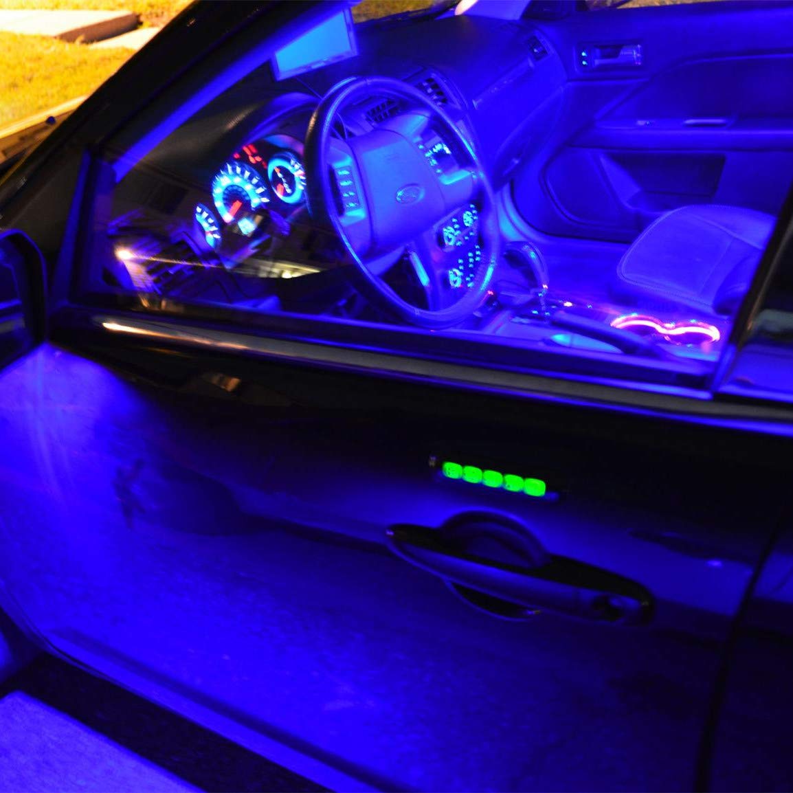 Alla Lighting 4Pcs T10 194 168 Led Bulbs, 10000K Blue Parking, License, Interior Map, Dome, Trunk Cargo Lights 175 161 2825 W5W