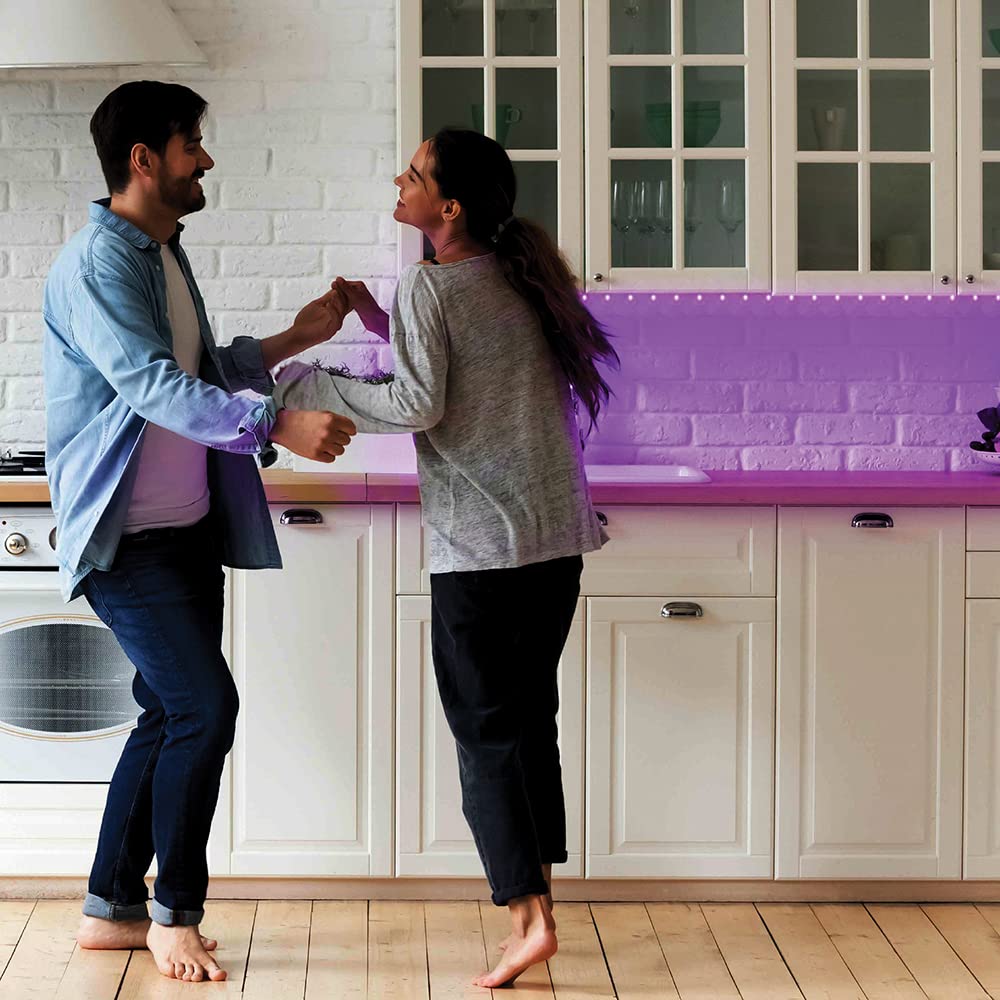 Xtreme Usb Sound Reactive Led Light Strip, 8 Colors & Modes, 6.6Ft With Ir Remote