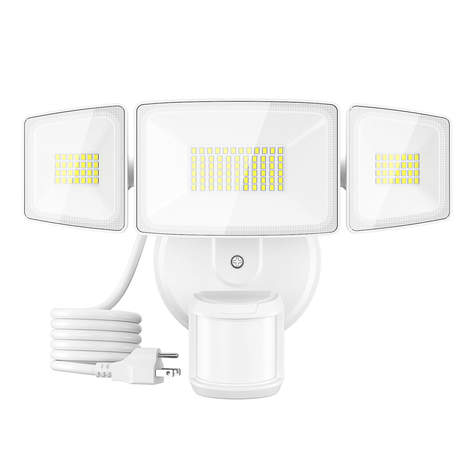 Onforu 65W LED Motion Sensor Outdoor Light, Dusk to Dawn, 6500LM, Waterproof, Standard Size, White, Model BDB65G-3