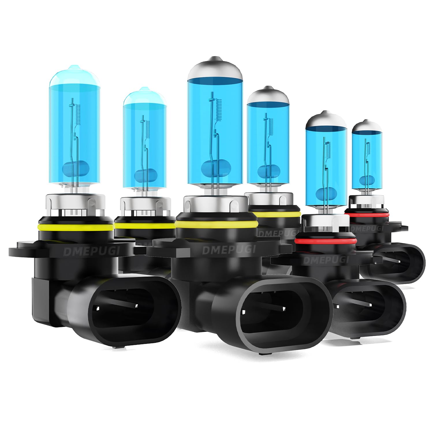 DMEPUGI compatible with Chevy Chevrolet Silverado 1500 2500 3500 HD Classic 2007 Lights Headlights Bulbs, 9005/HB3/H10 High Beam