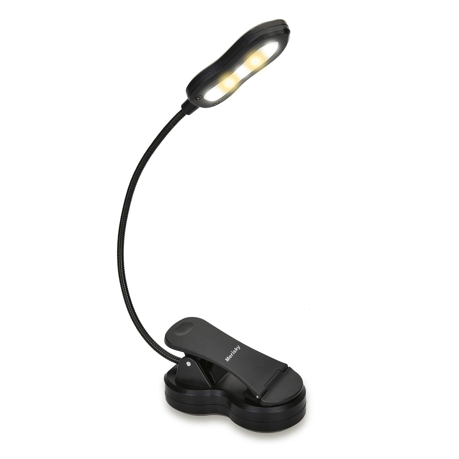 Rechargeable Book Light, Led Clip On Reading Light For Book In Bed, 3 Color × 3 Brightness, Up To 60 Hours Eye Care Reading, Warm & White, Perfect For Kids, Bed Headboard & Travel(Black)
